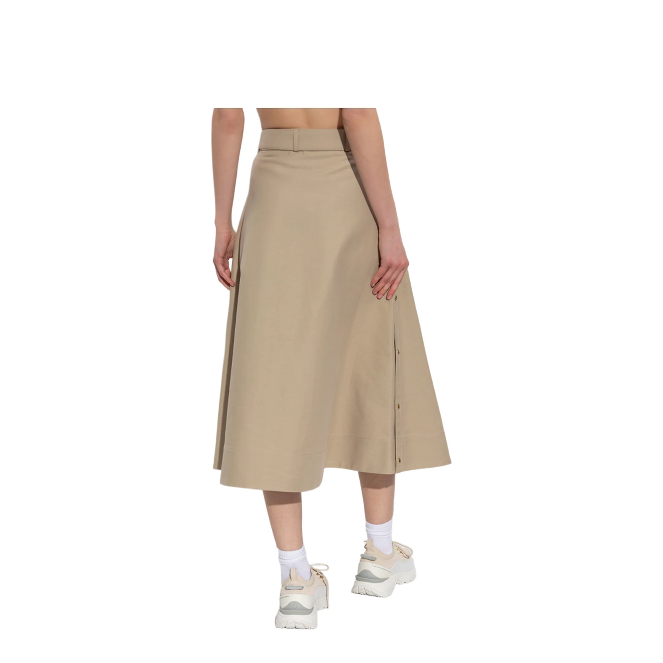 Skirt with Waistband Beige - Image 4