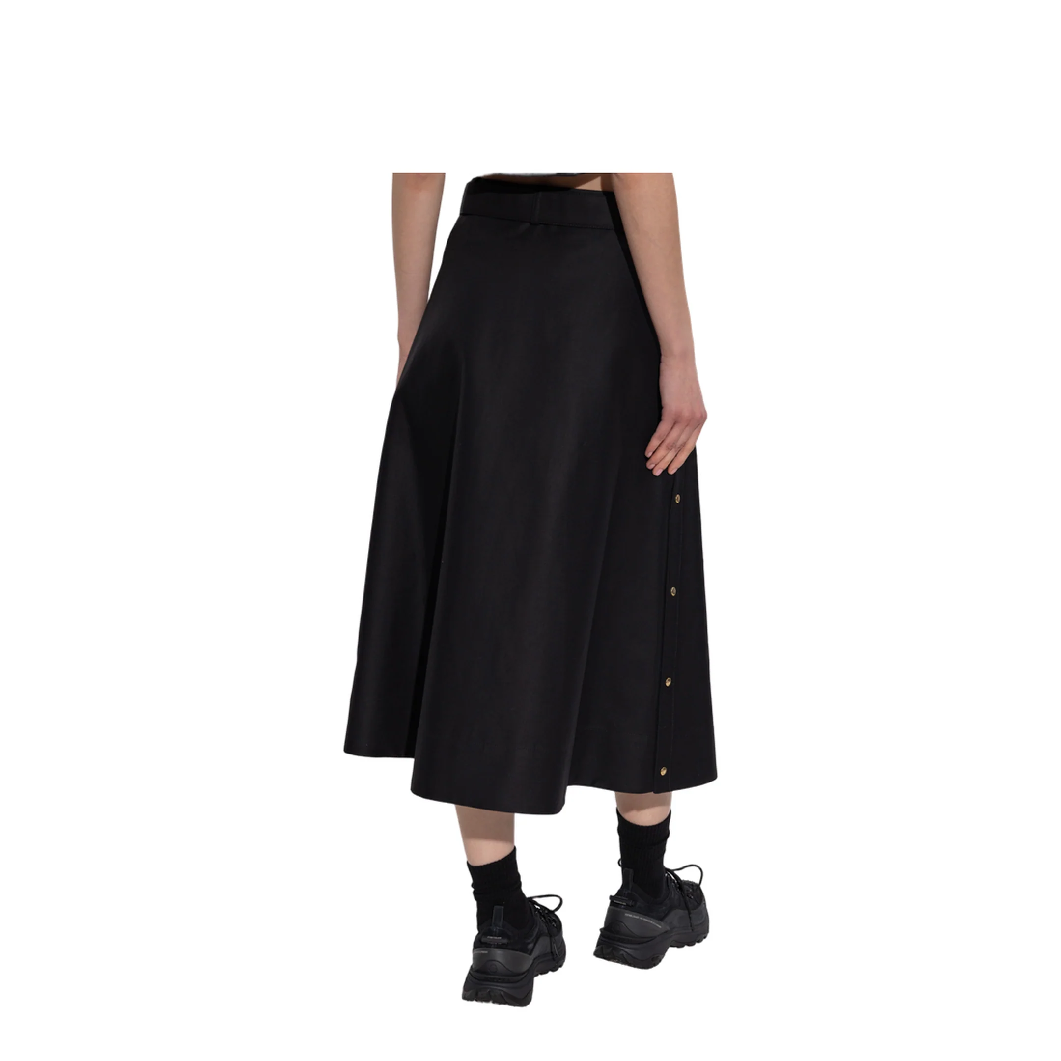 Skirt with Waistband Black - Image 4