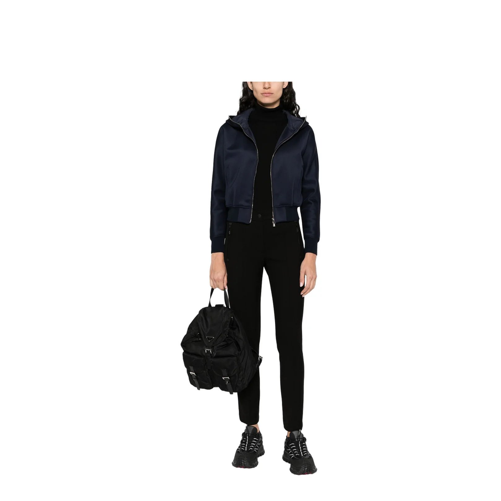 Slim Fit Trousers In Technical Fabric - Image 2