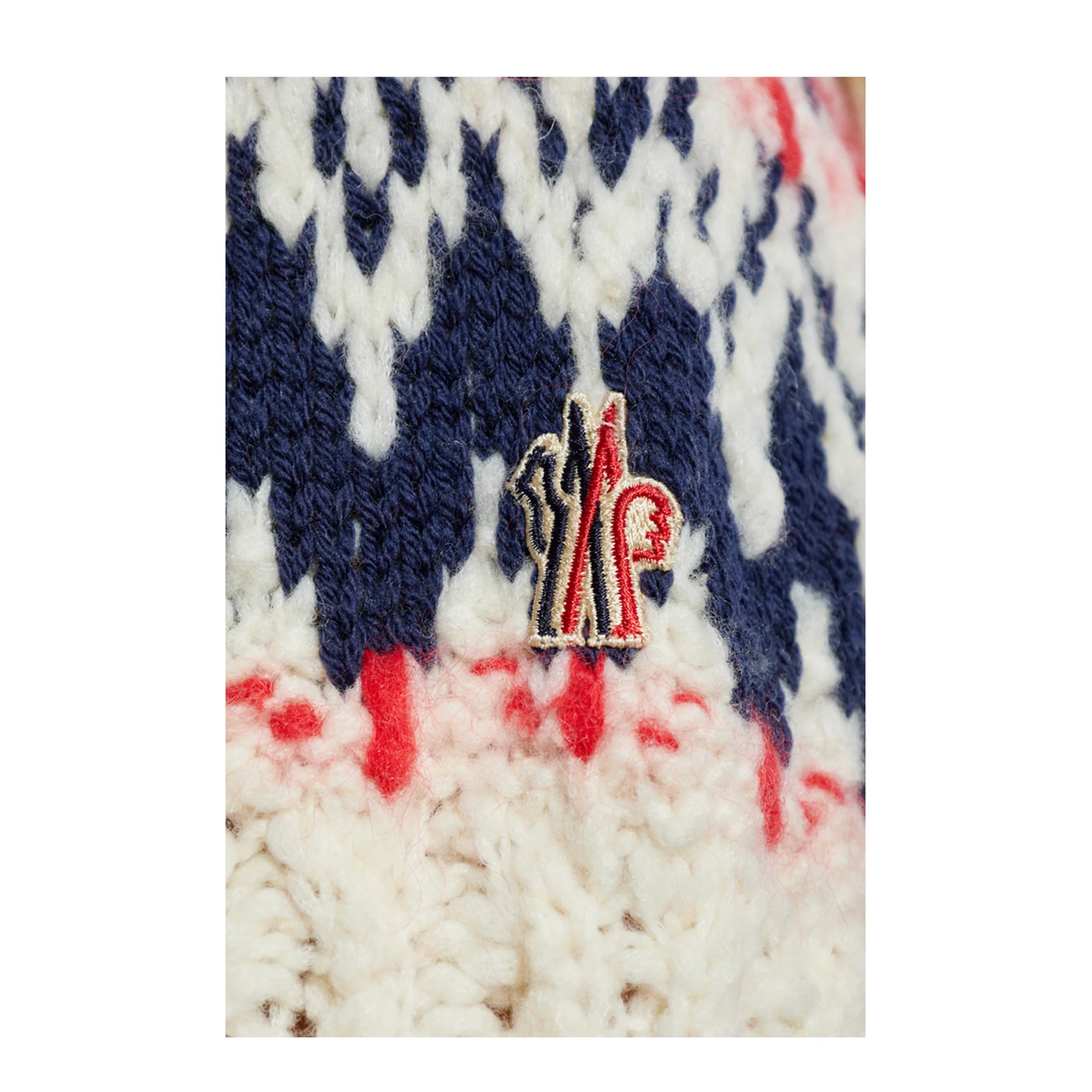 Geometric Jacquard Wool Blend Jumper - Image 5