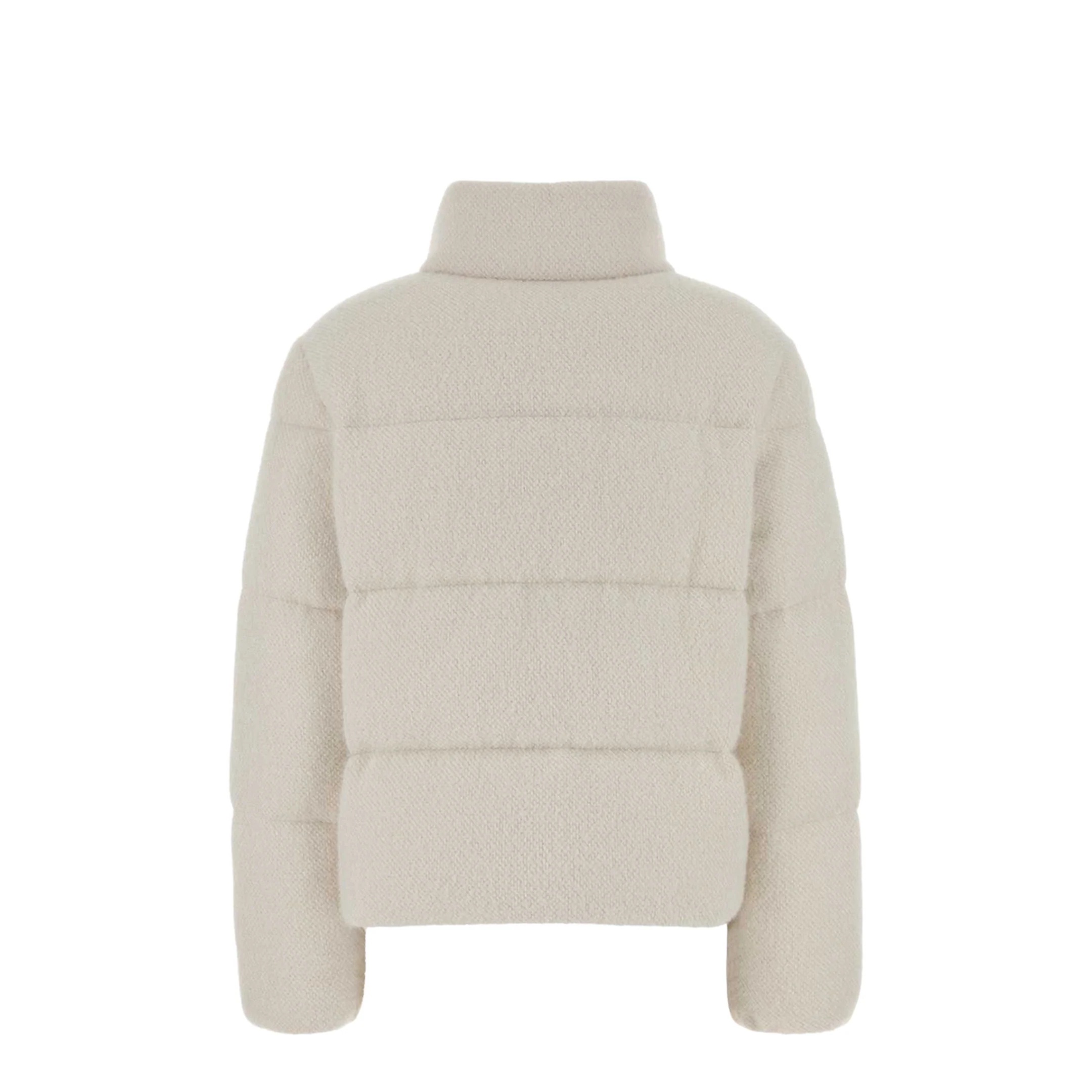 White Ivory Mornas Short Down Jacket - Image 2