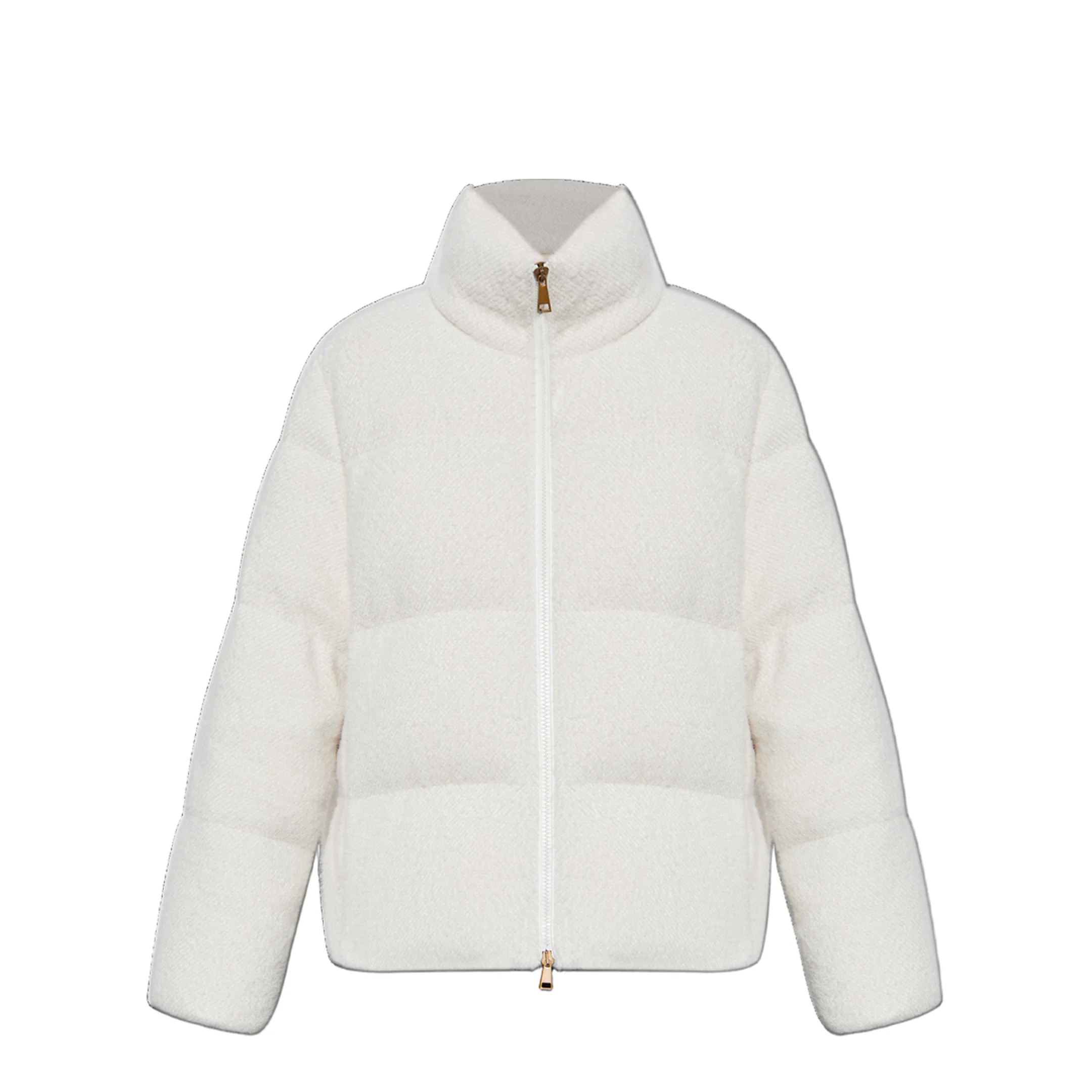 White Ivory Mornas Short Down Jacket - Image 3