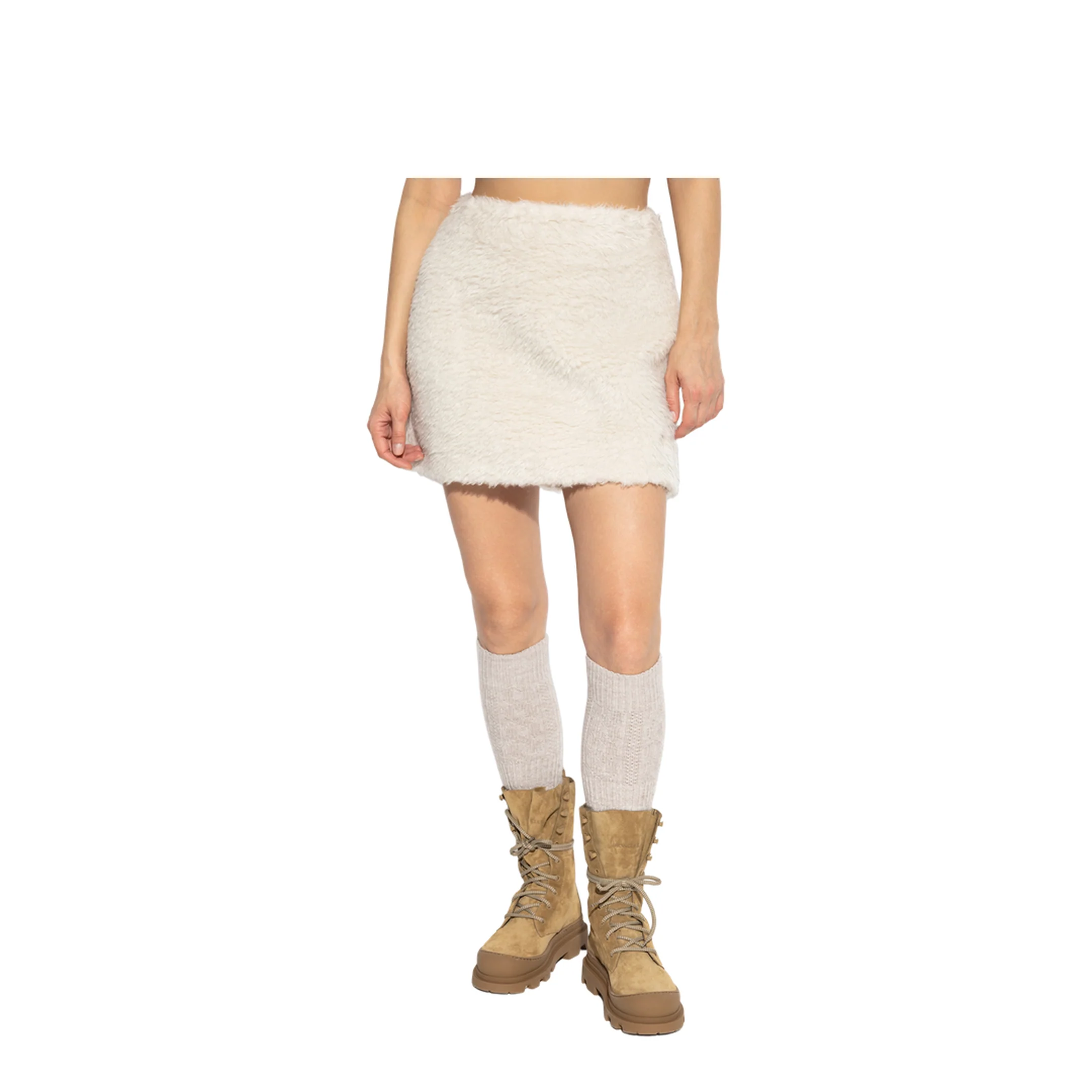 White Teddy Mini Skirt - Image 3
