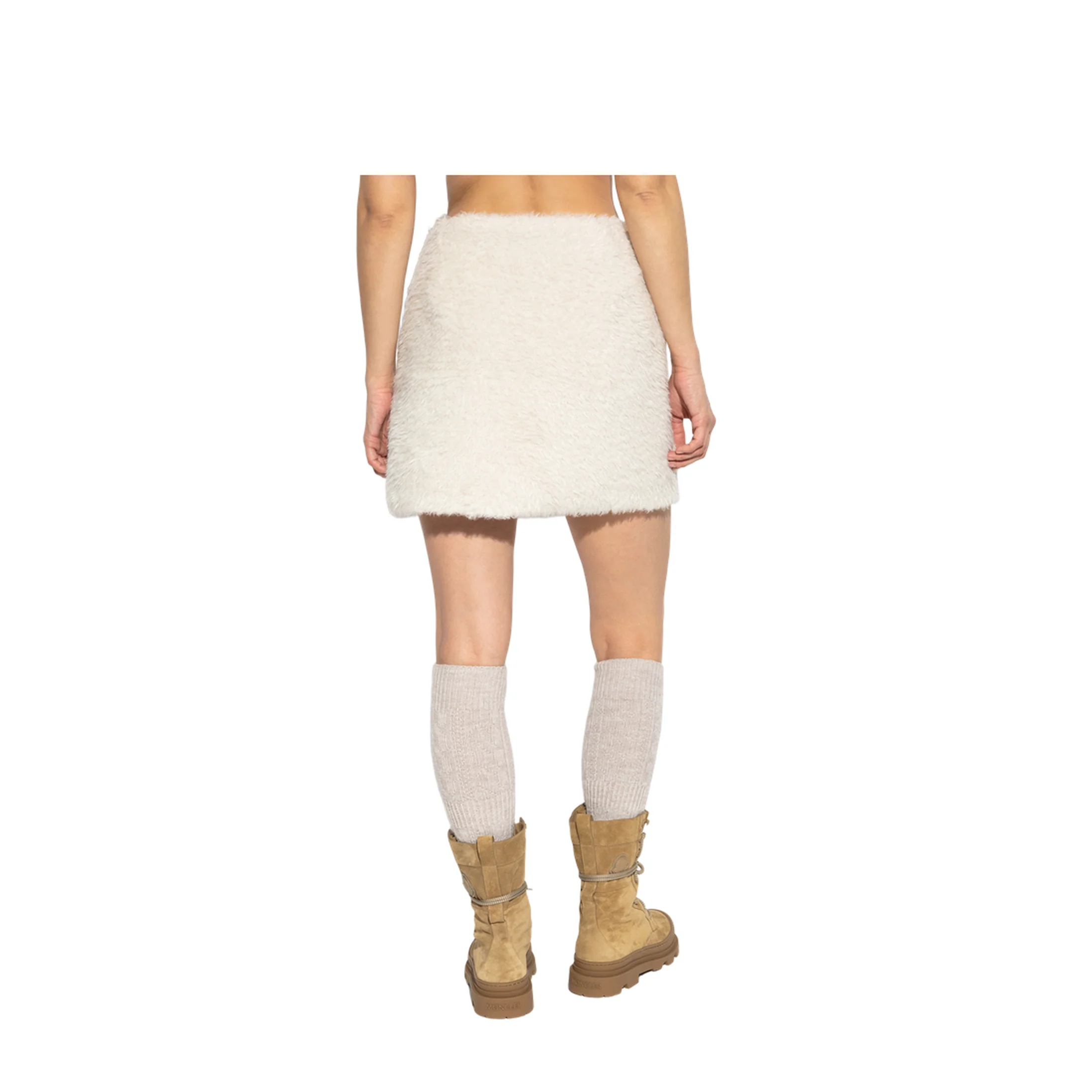 White Teddy Mini Skirt - Image 4