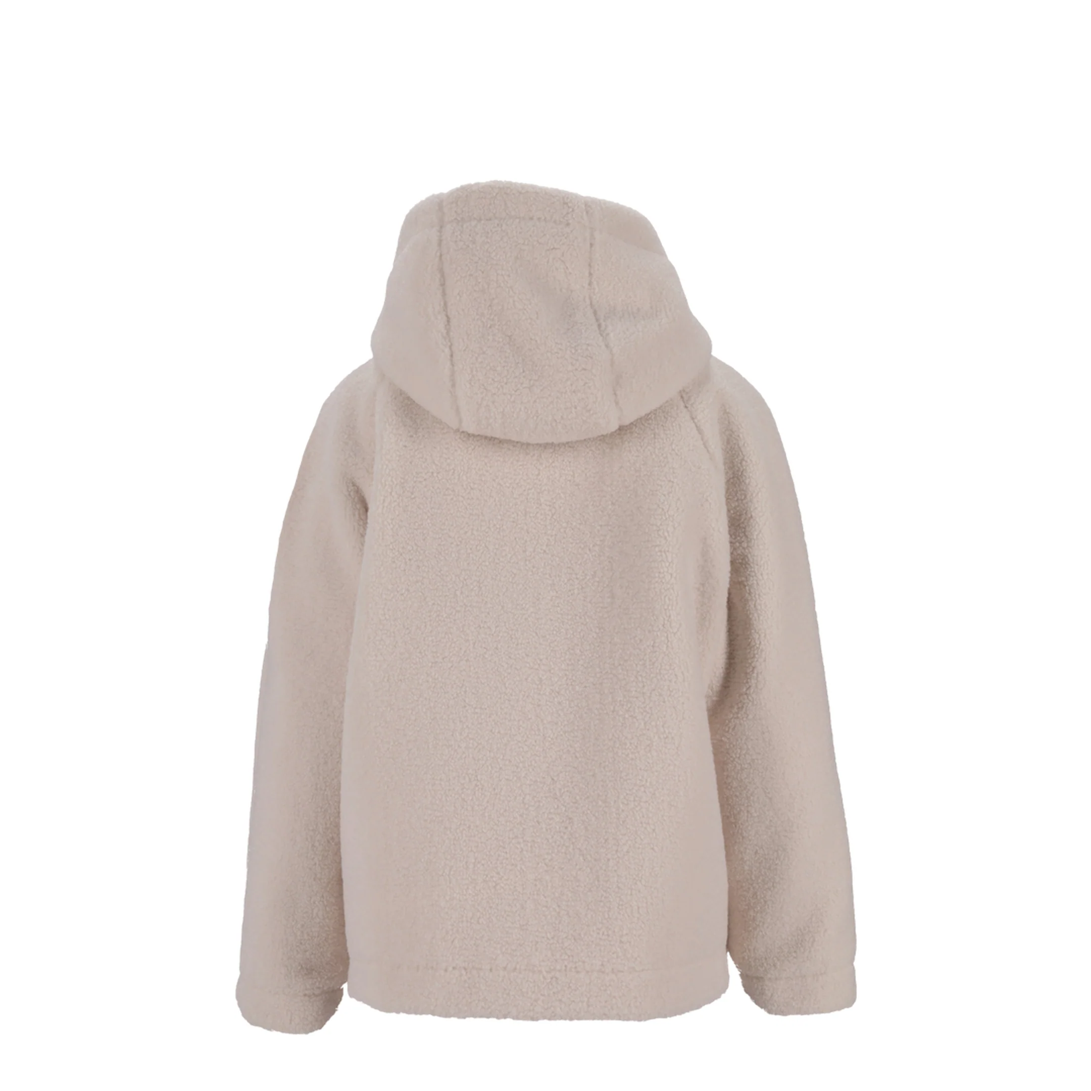 White Yushan Reversible Teddy Short Padded Jacket - Image 4