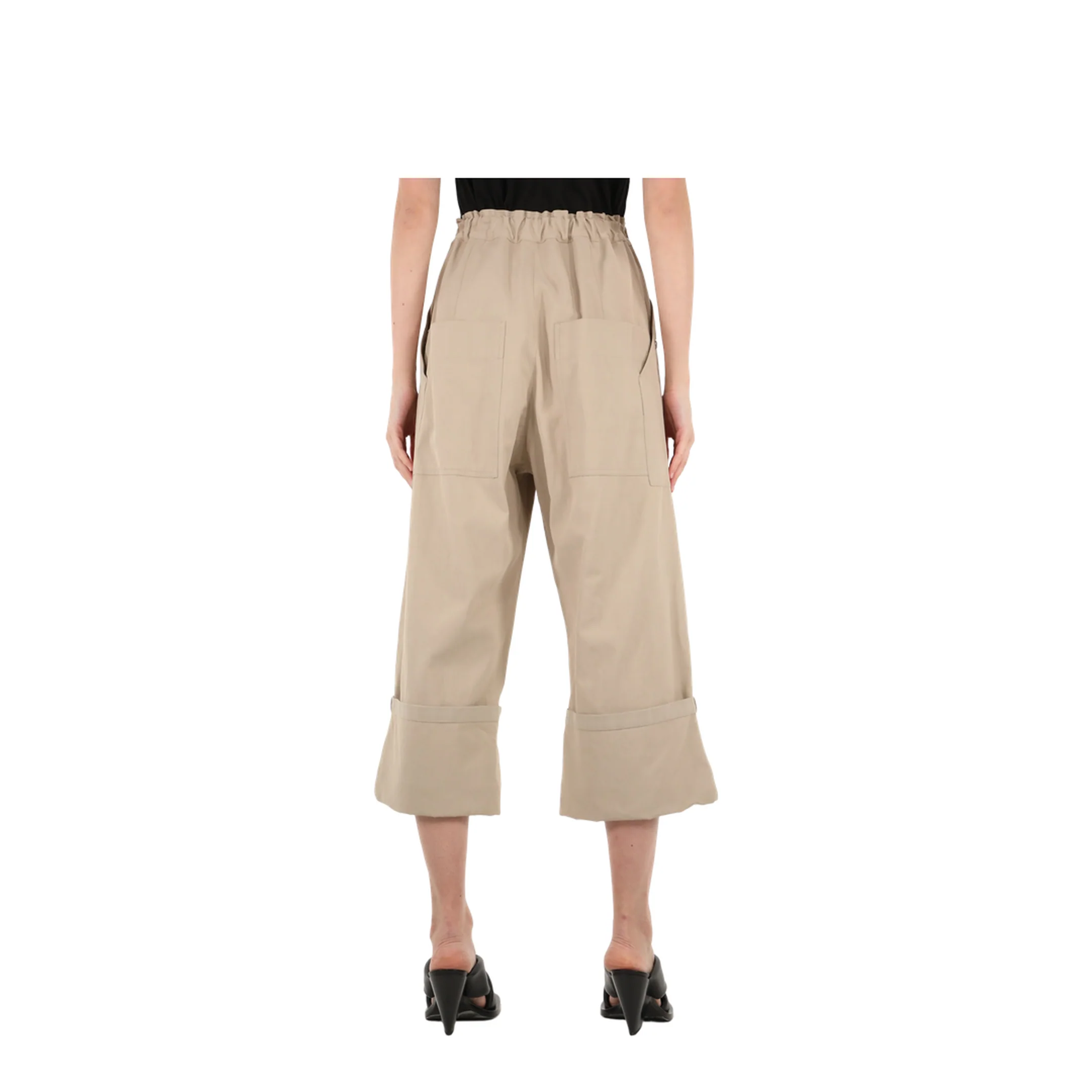 Wide Leg Beige Pants - Image 5
