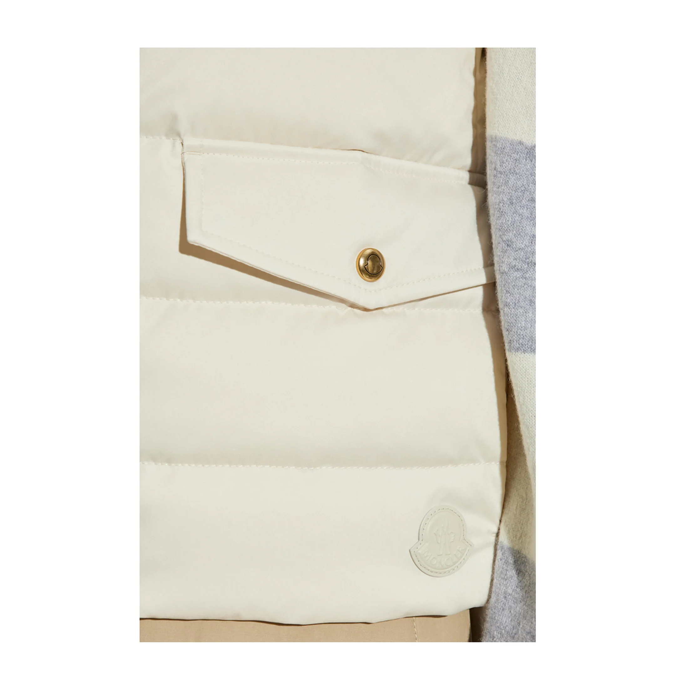 White Ivory Besset Down Gilet Vests - Image 5