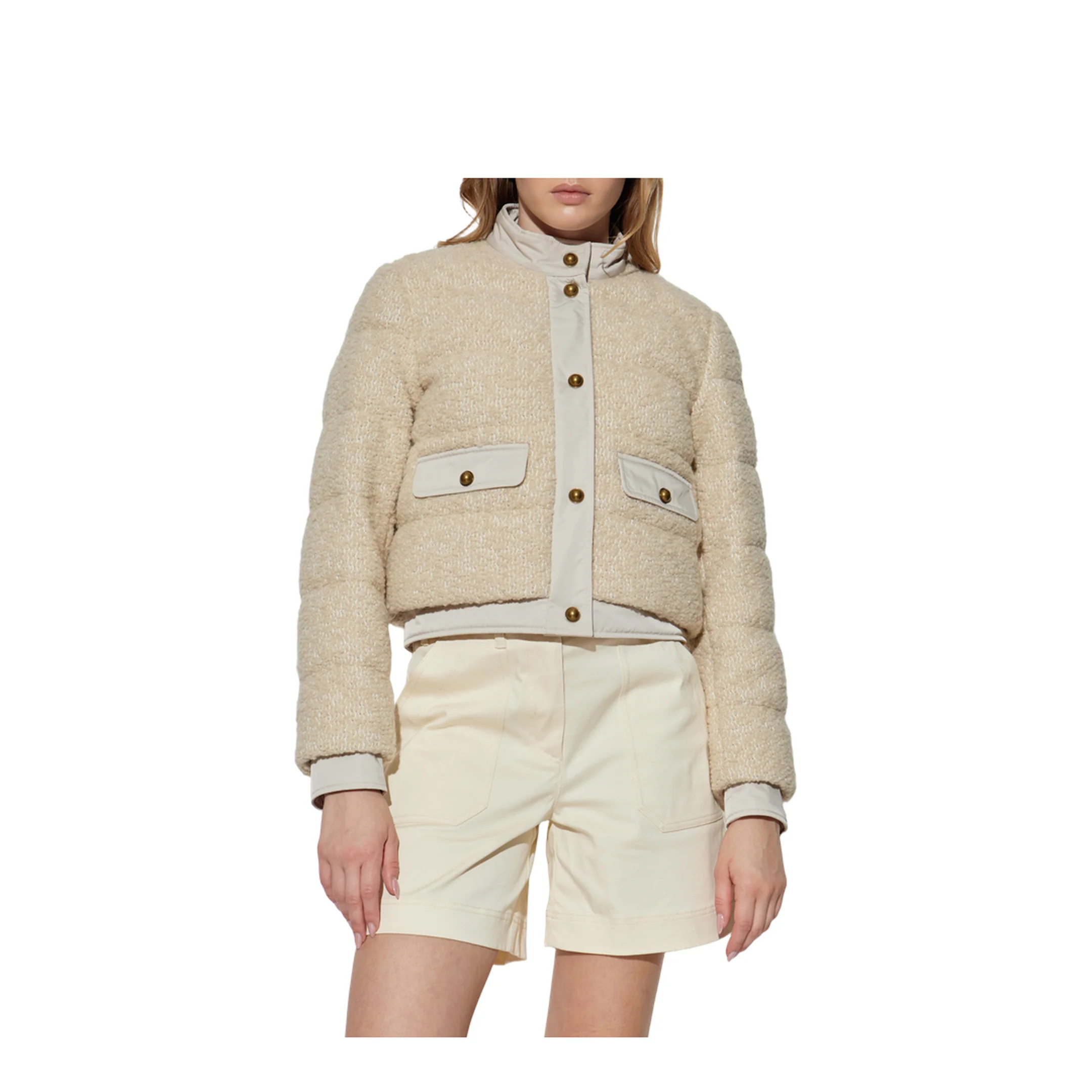 Women Jacket Beige - Image 3