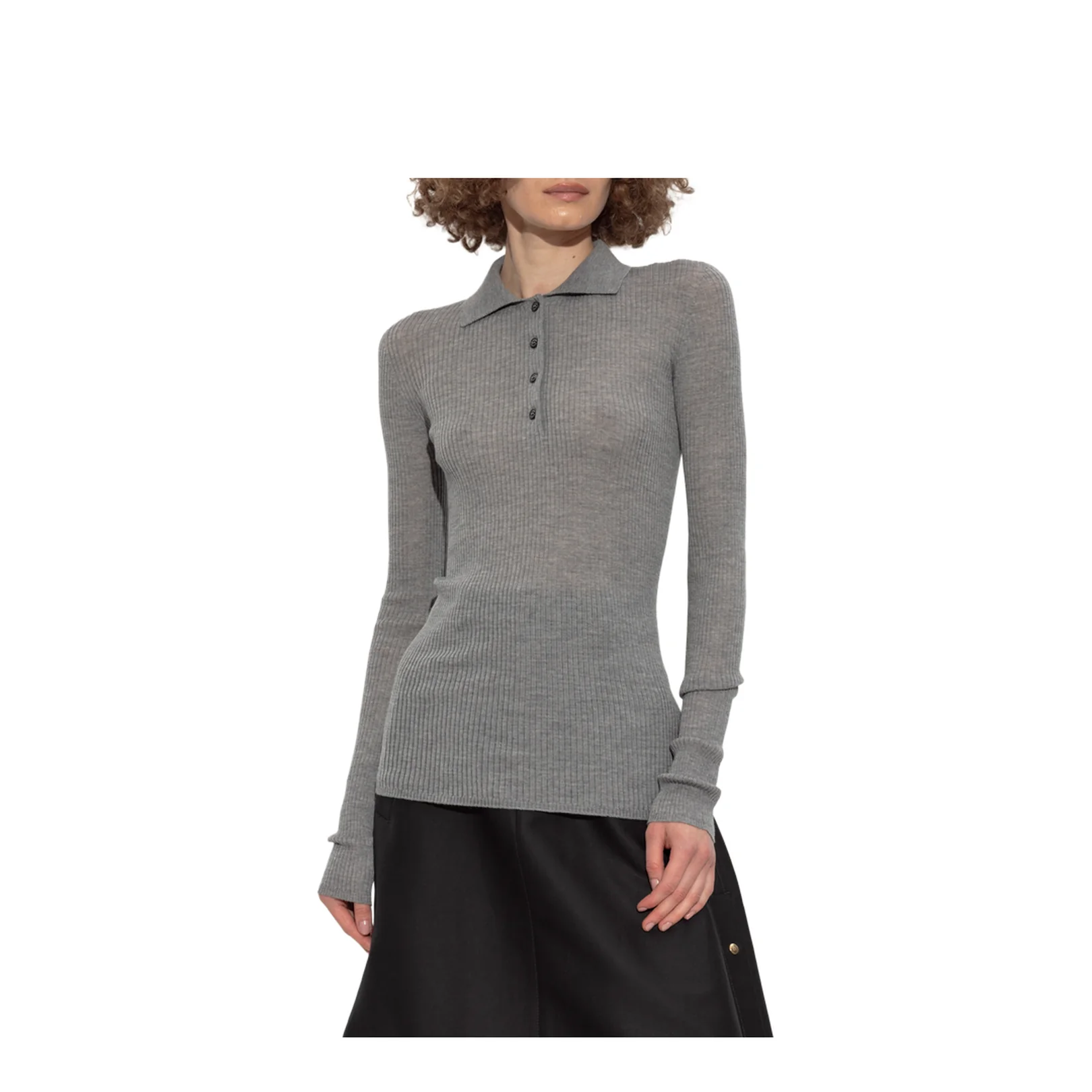 Wool Polo Grey - Image 3