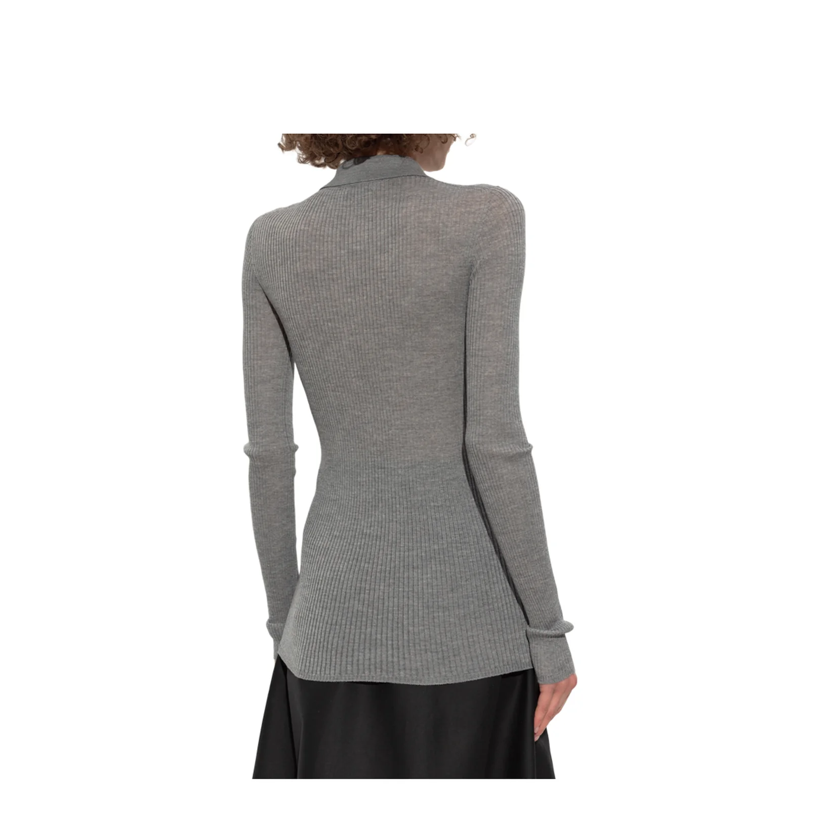 Wool Polo Grey - Image 4