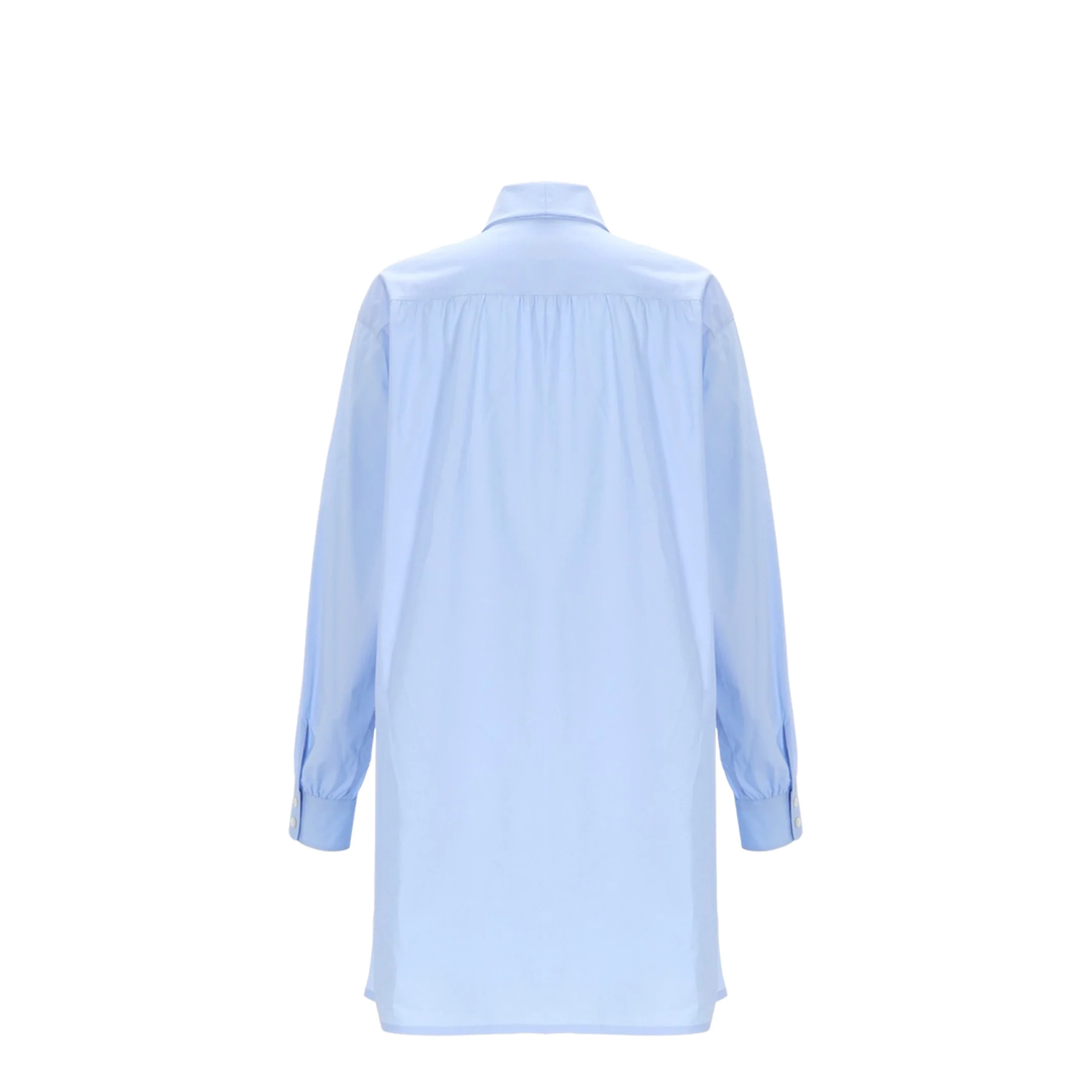 Bow-Detail Mini Shirt Dress - Image 3
