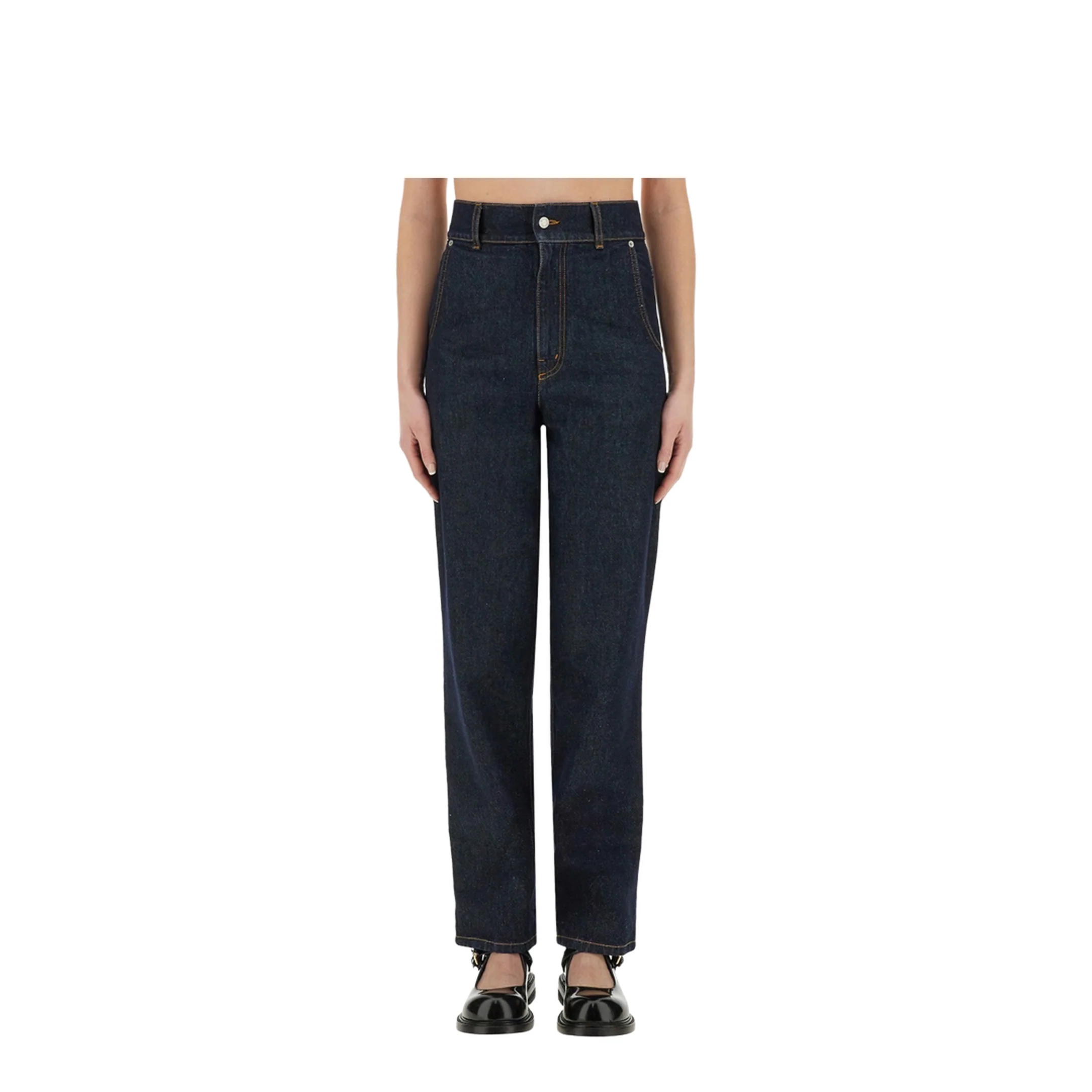 "LAUREL CROWN PATCH" DENIM PANTS