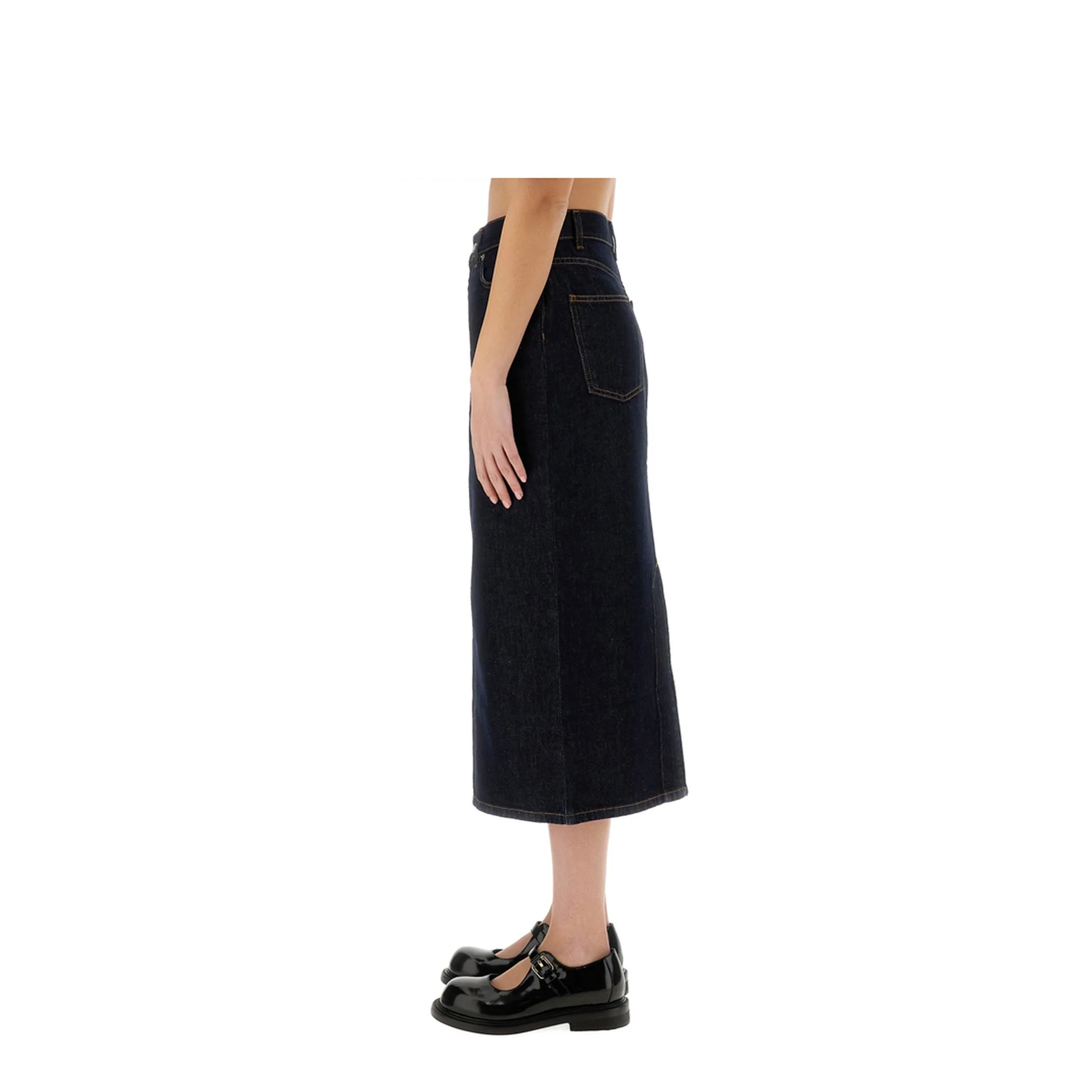 Long Denim Skirt - Image 4
