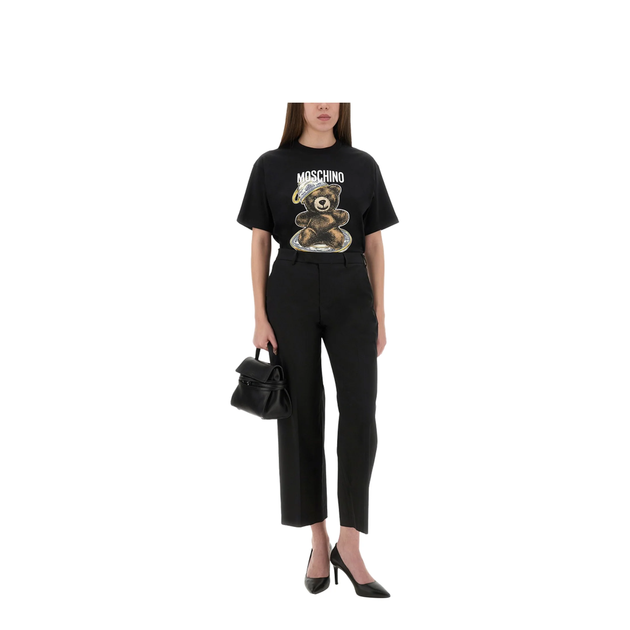 Organic Cotton Jersey T-Shirt with Teddy Bear Print - Image 2