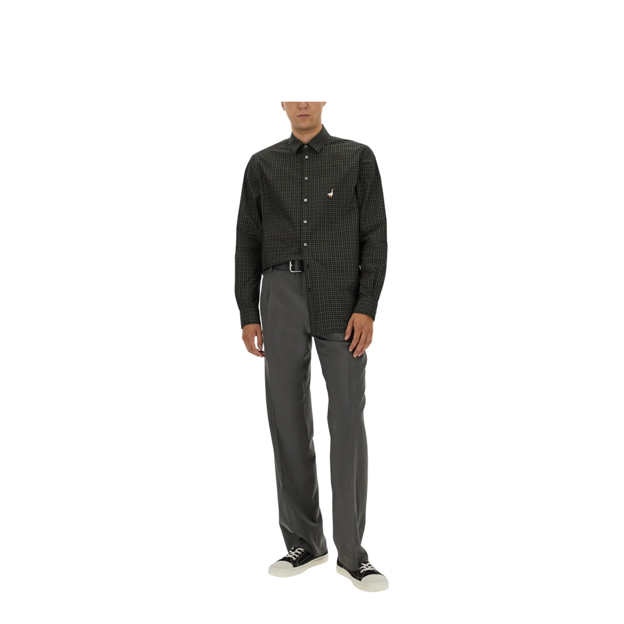 Shirt with Goose Embroidery - Image 2