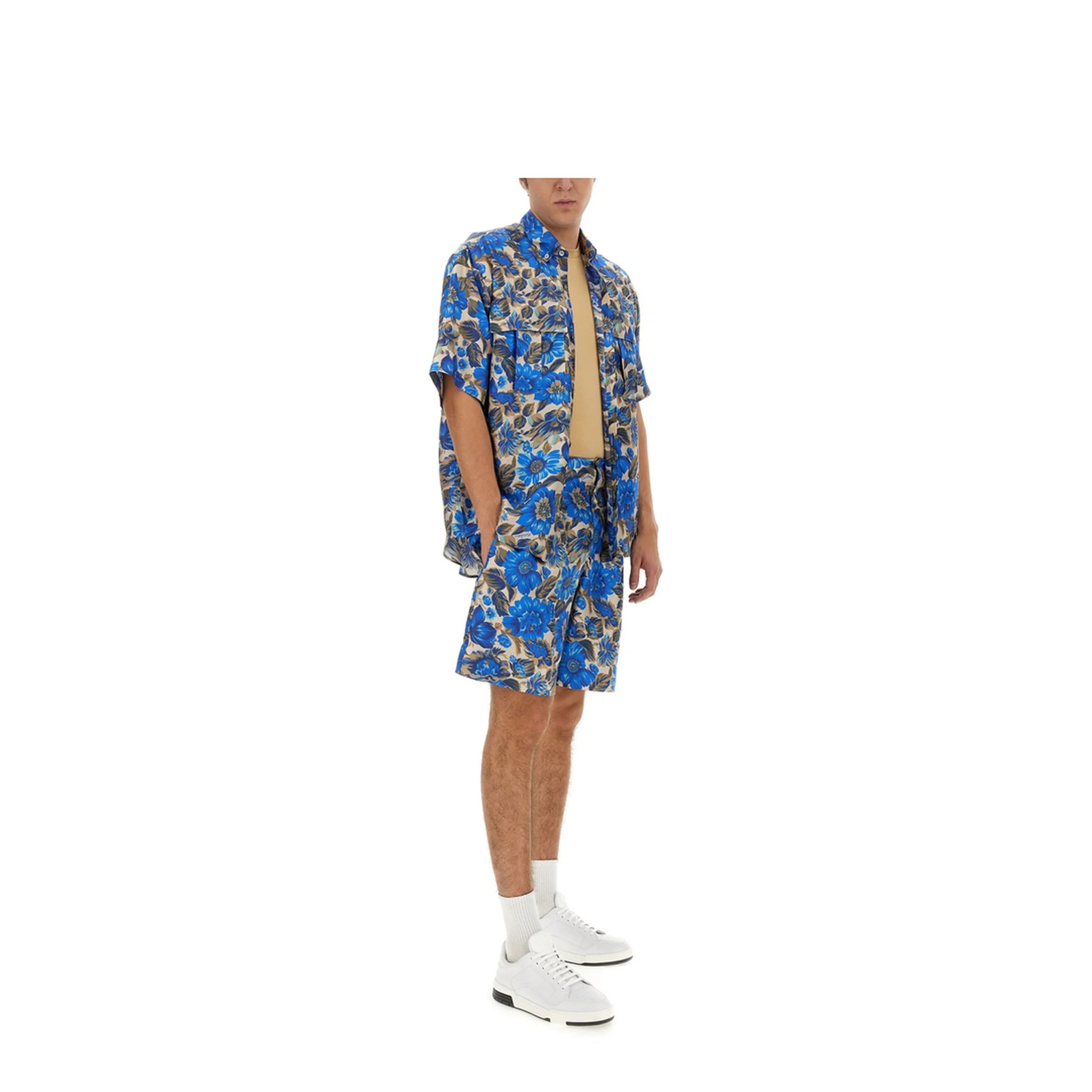 Short All Over Blue Flower - Image 2