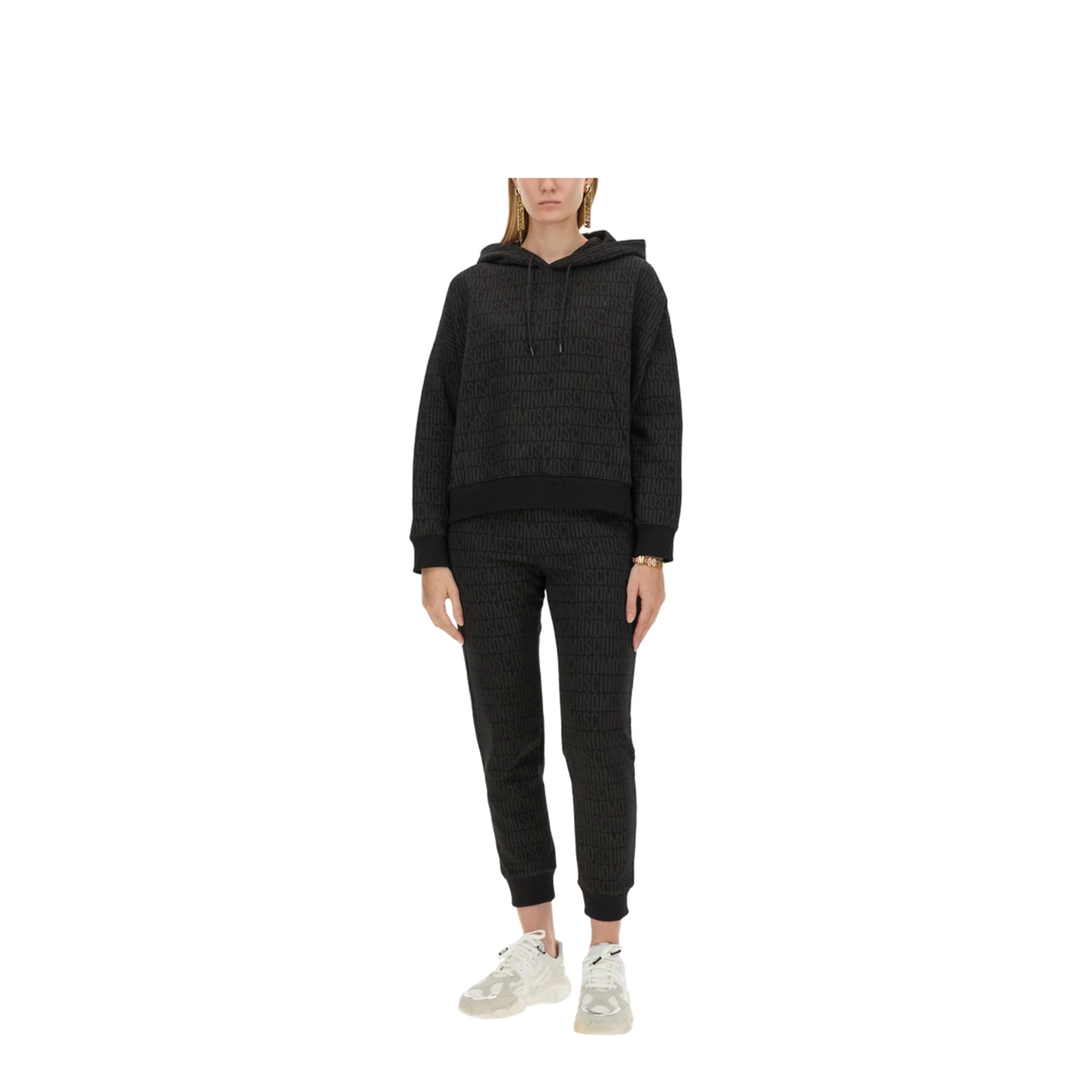Sweatshirt with All Over Logo - Image 2