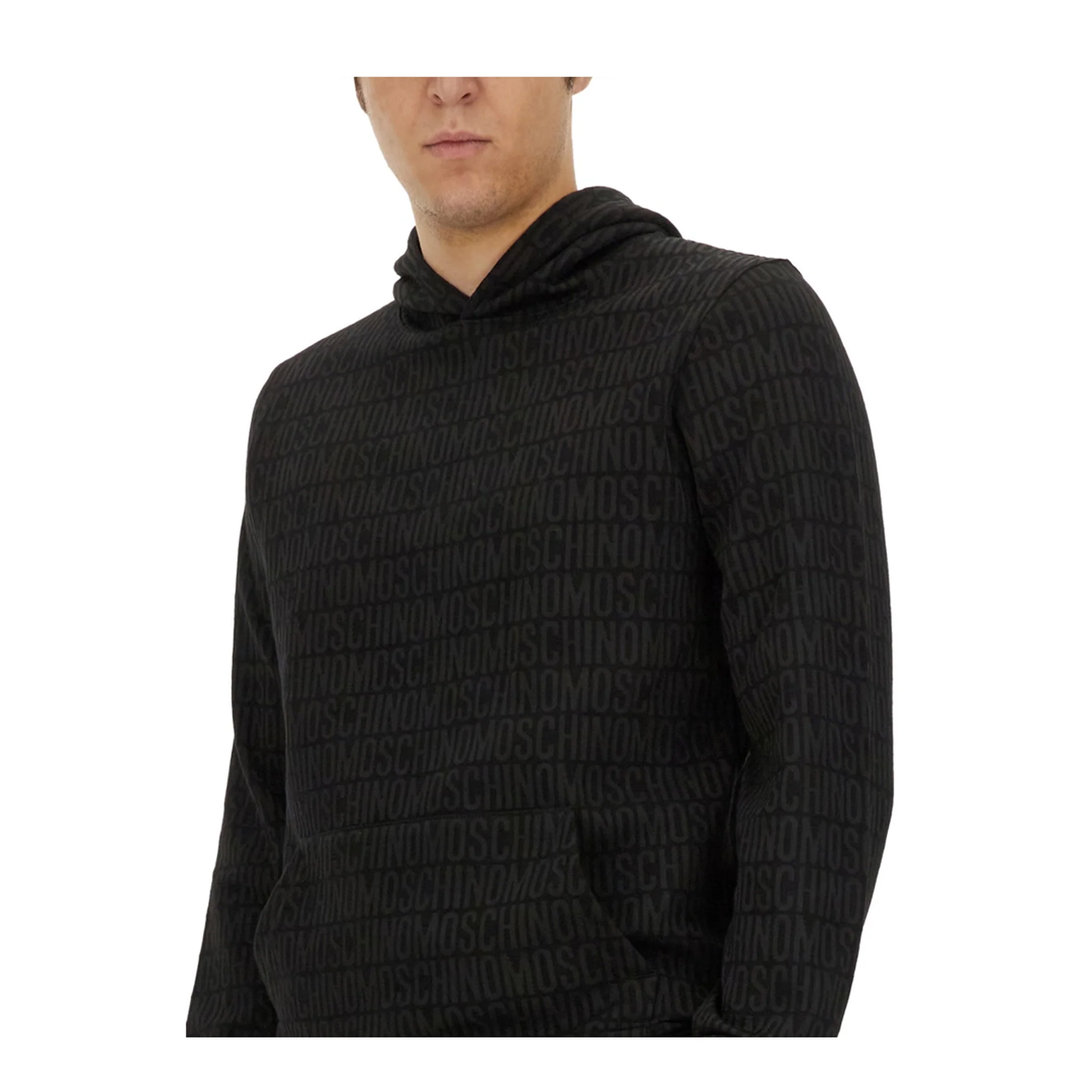 Sweatshirt with All Over Logo - Image 4