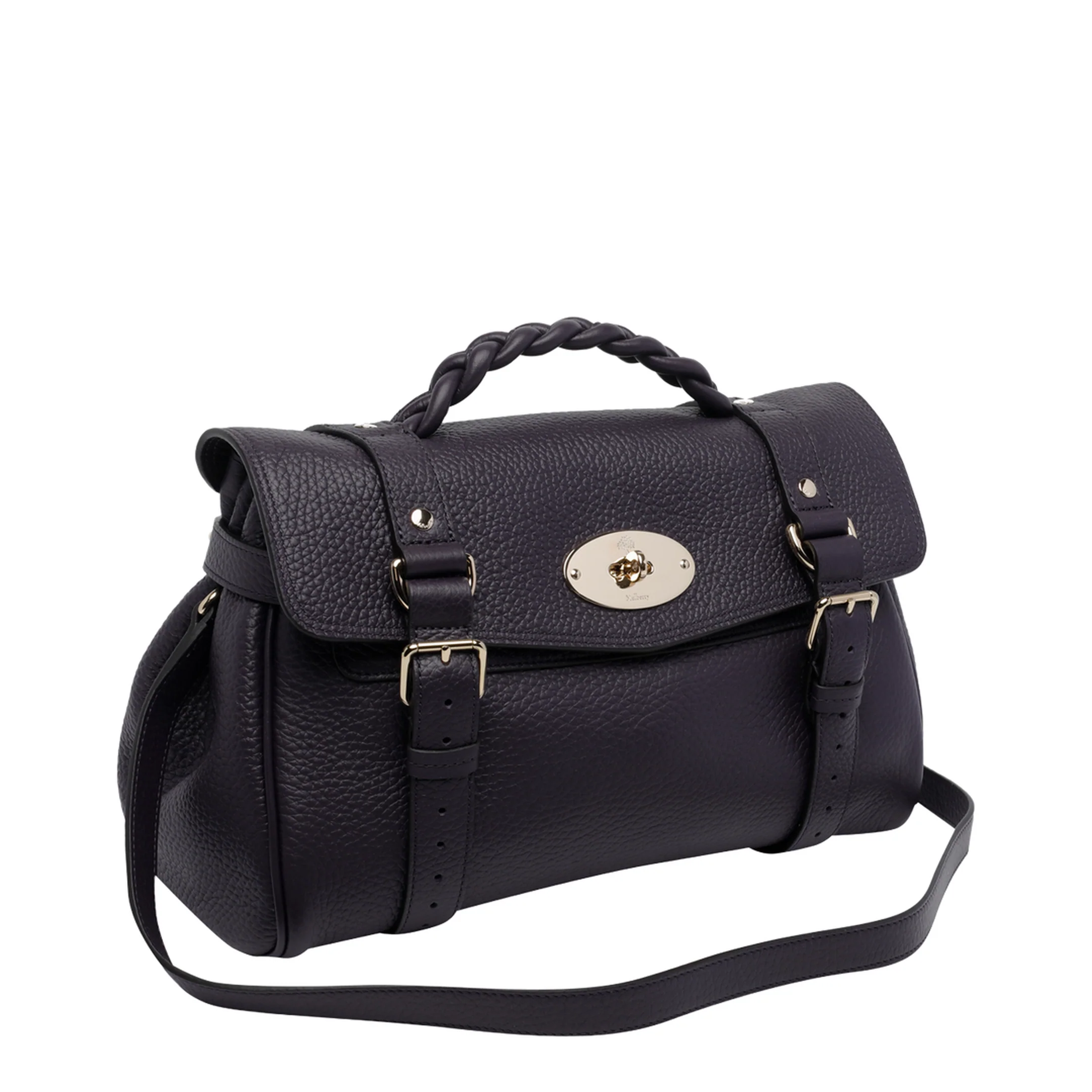 Alexa Calfskin Handbag - Purple - Image 2