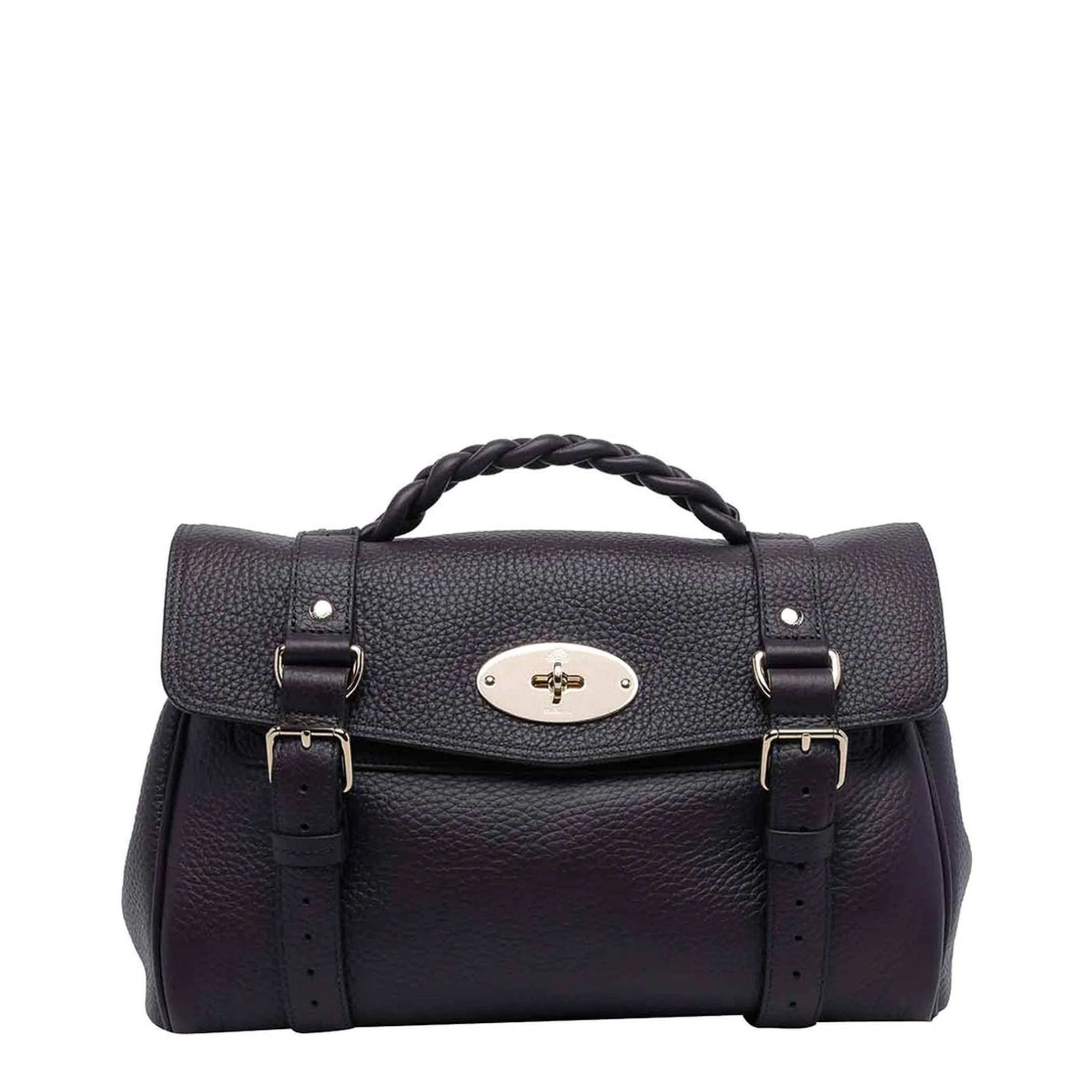 Alexa Calfskin Handbag - Purple - Image 5