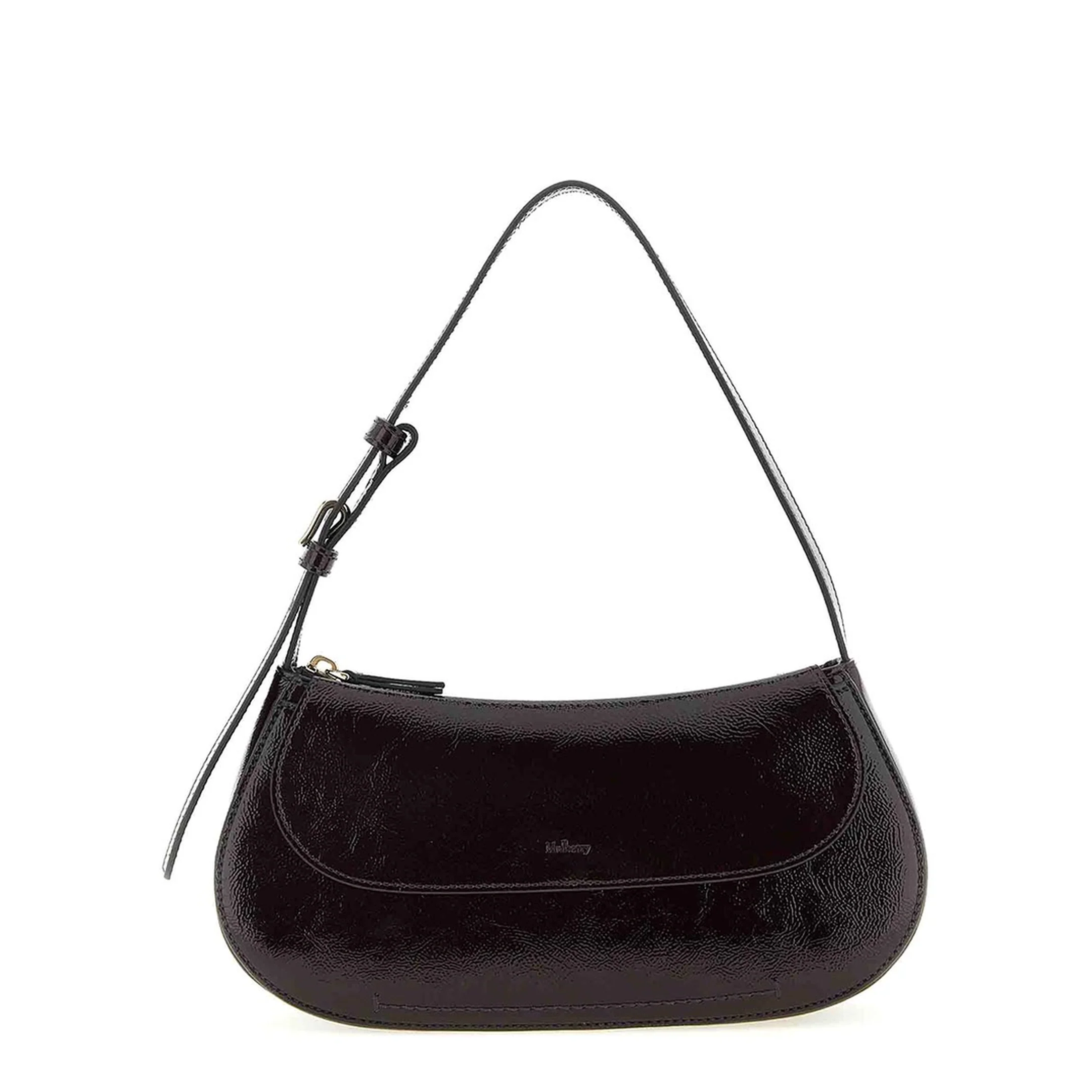 Clovelly Leather Shoulder Bag - Purple - Image 5