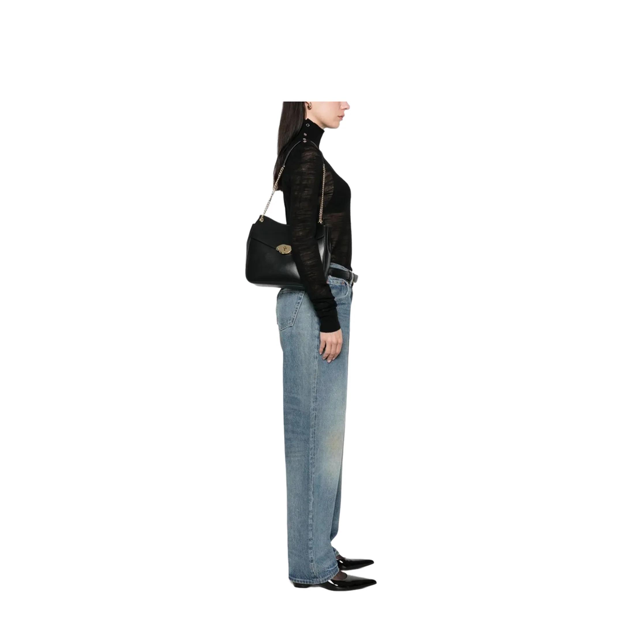 Lana Chain Shoulder High Gloss Leather - Image 2