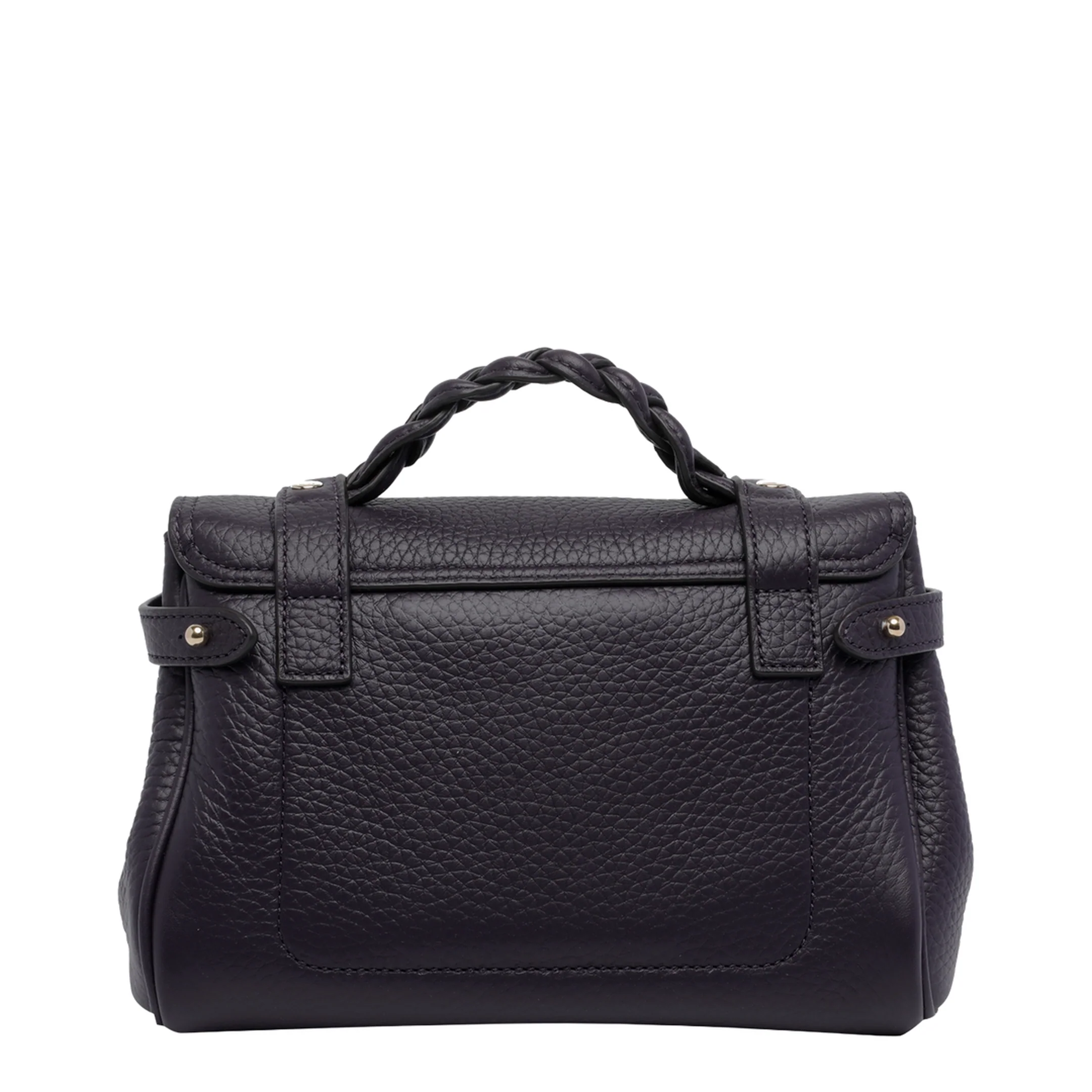 Alexa Black Heavy Grain Mini Crossbody Bag - Black - Image 2