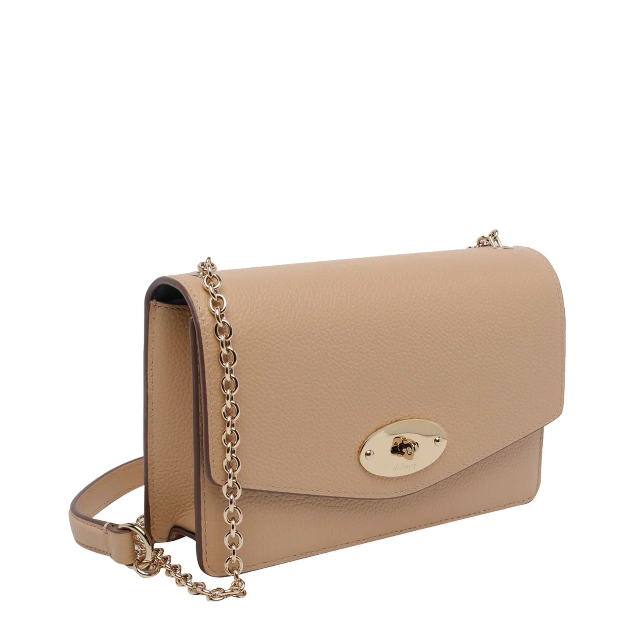 Small Darley Leather Crossbody Bag - Beige - Image 2