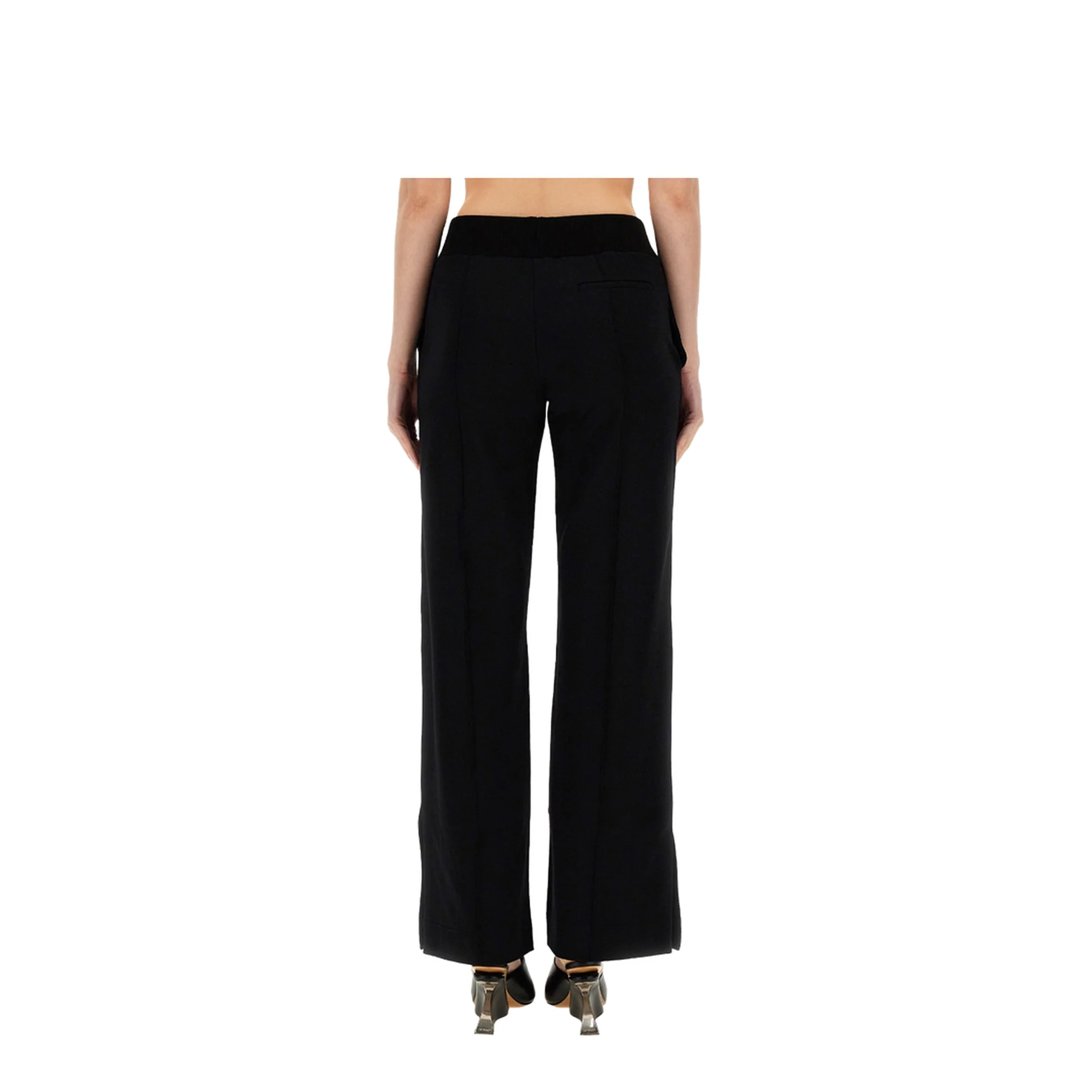 Black Polyamide Blend Sporty Pants - Image 3