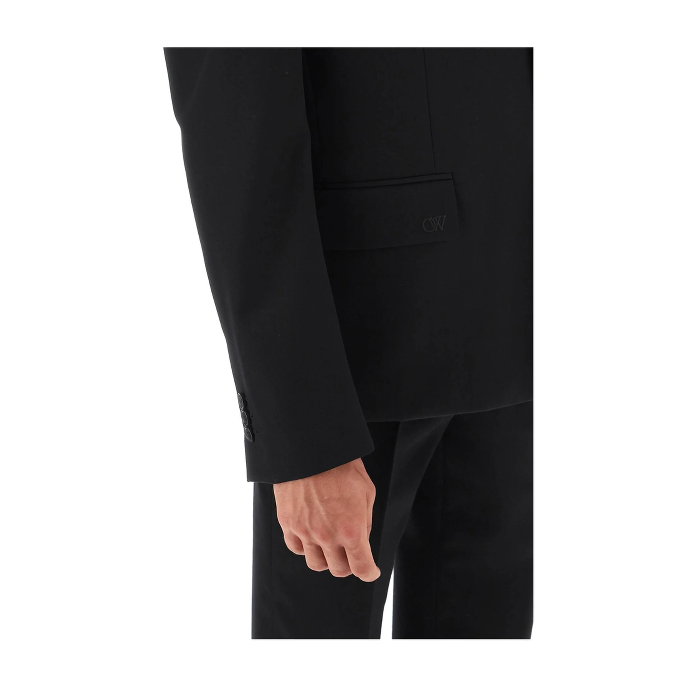 Black Wool Blazer - Image 3