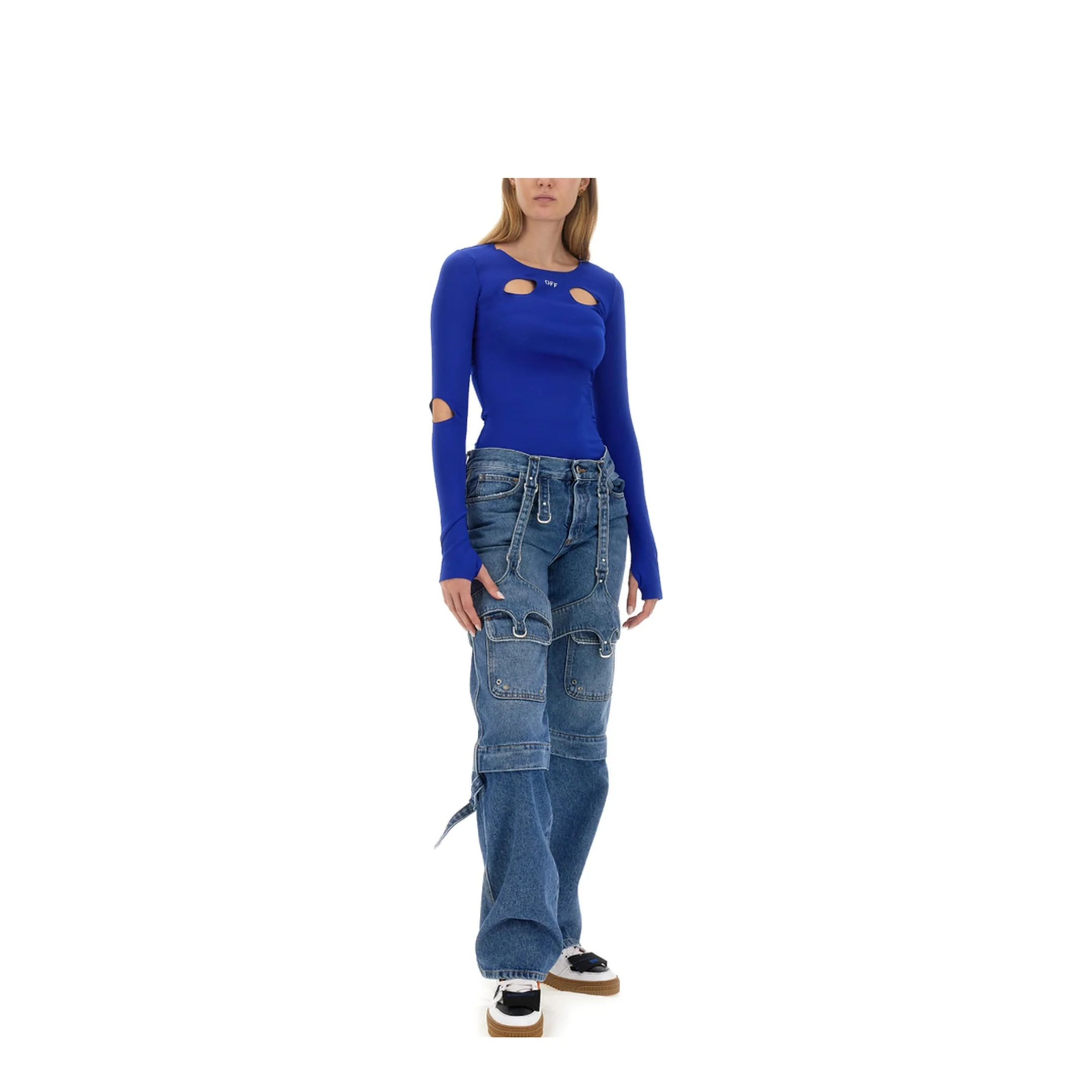 Cargo Zip Pants Blue - Image 2