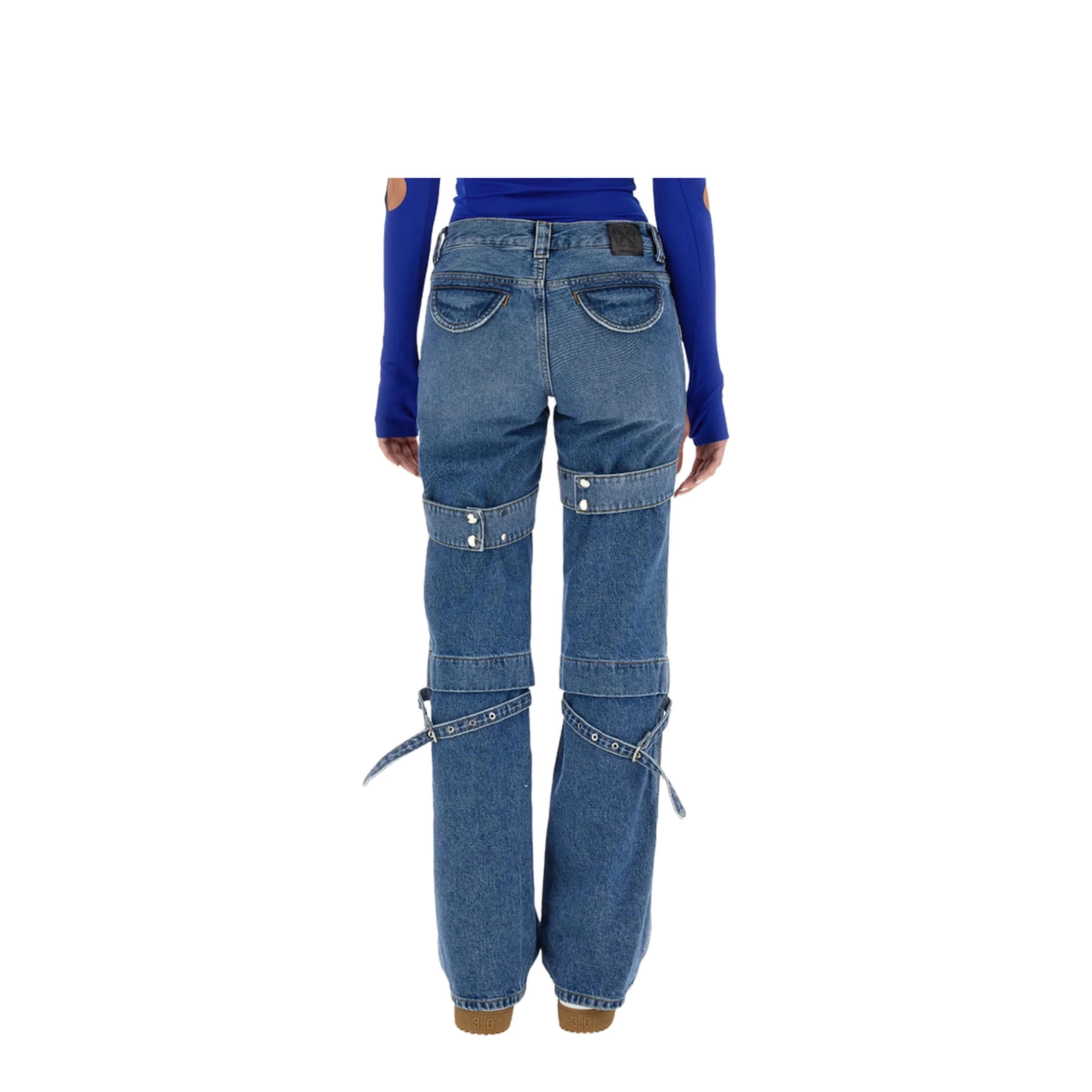 Cargo Zip Pants Blue - Image 3