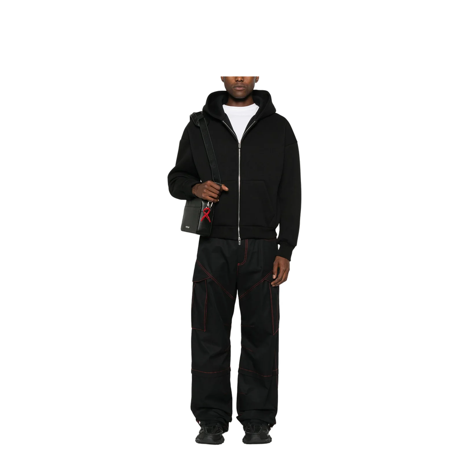 Contrast Stitches Cargo Pants - Image 2