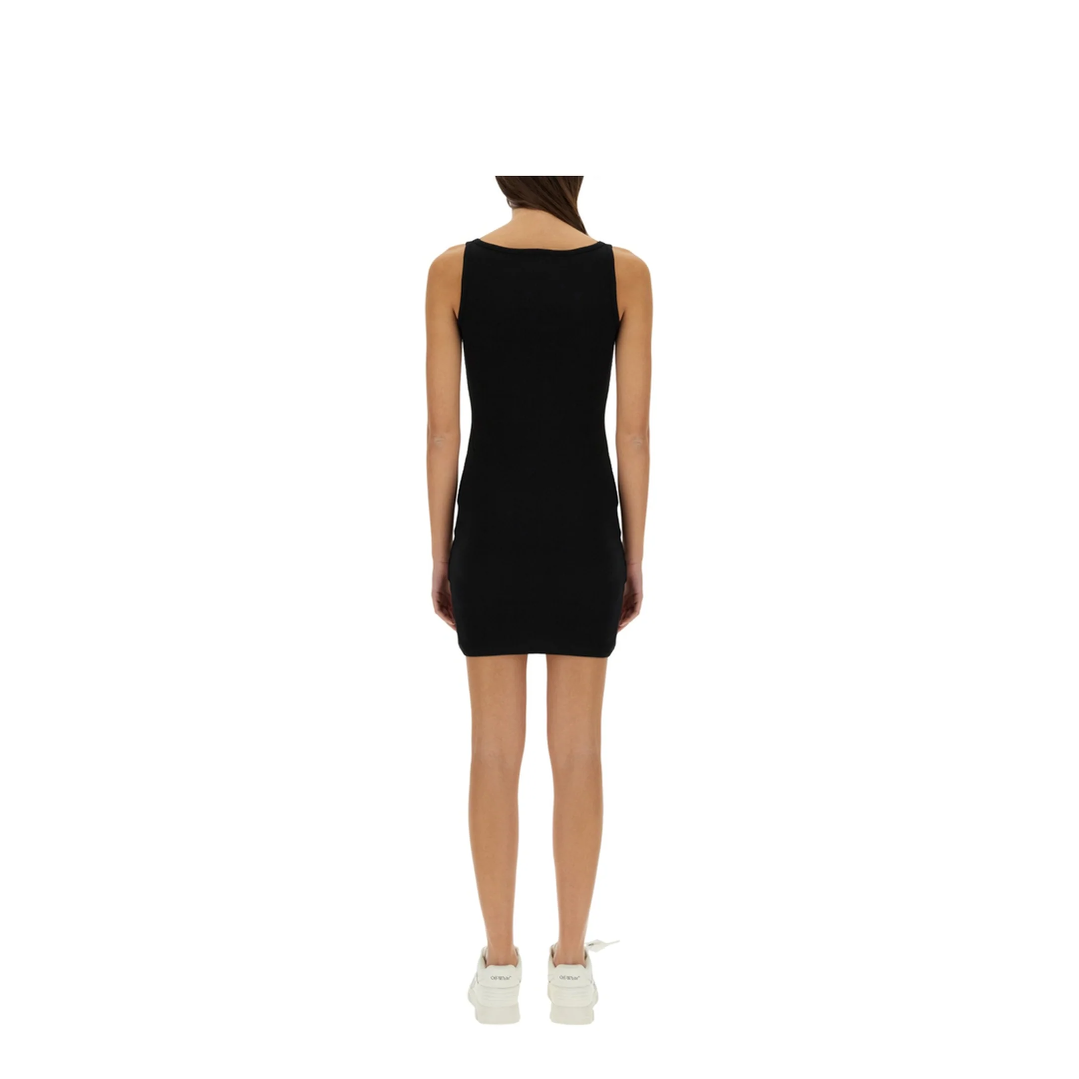 Off Stamp Rib Tank Dress Black - Image 3