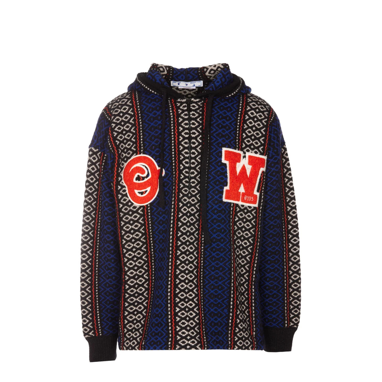 Embroidered Wool Blend Oversize Sweater - Image 3