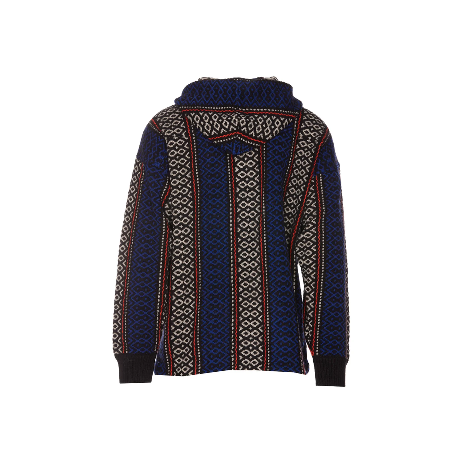 Embroidered Wool Blend Oversize Sweater - Image 4