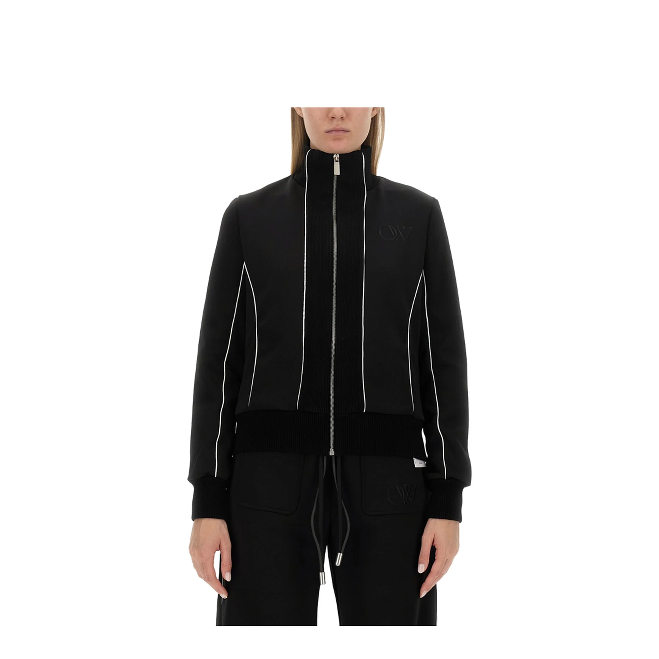 Fitted Track Jacket Black