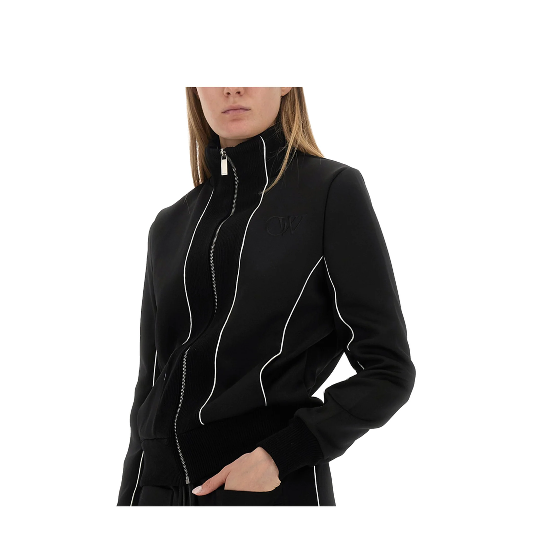 Fitted Track Jacket Black - Image 4