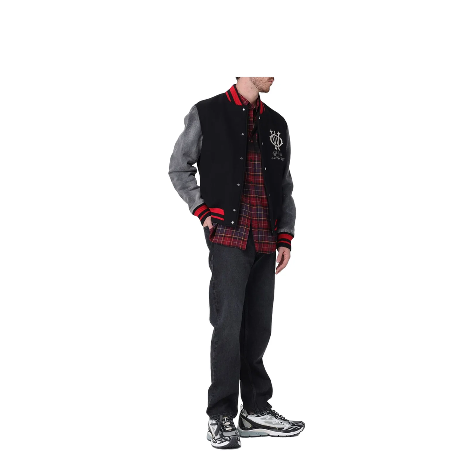 Gothic Ow Wool Varsity Jacket - Image 2