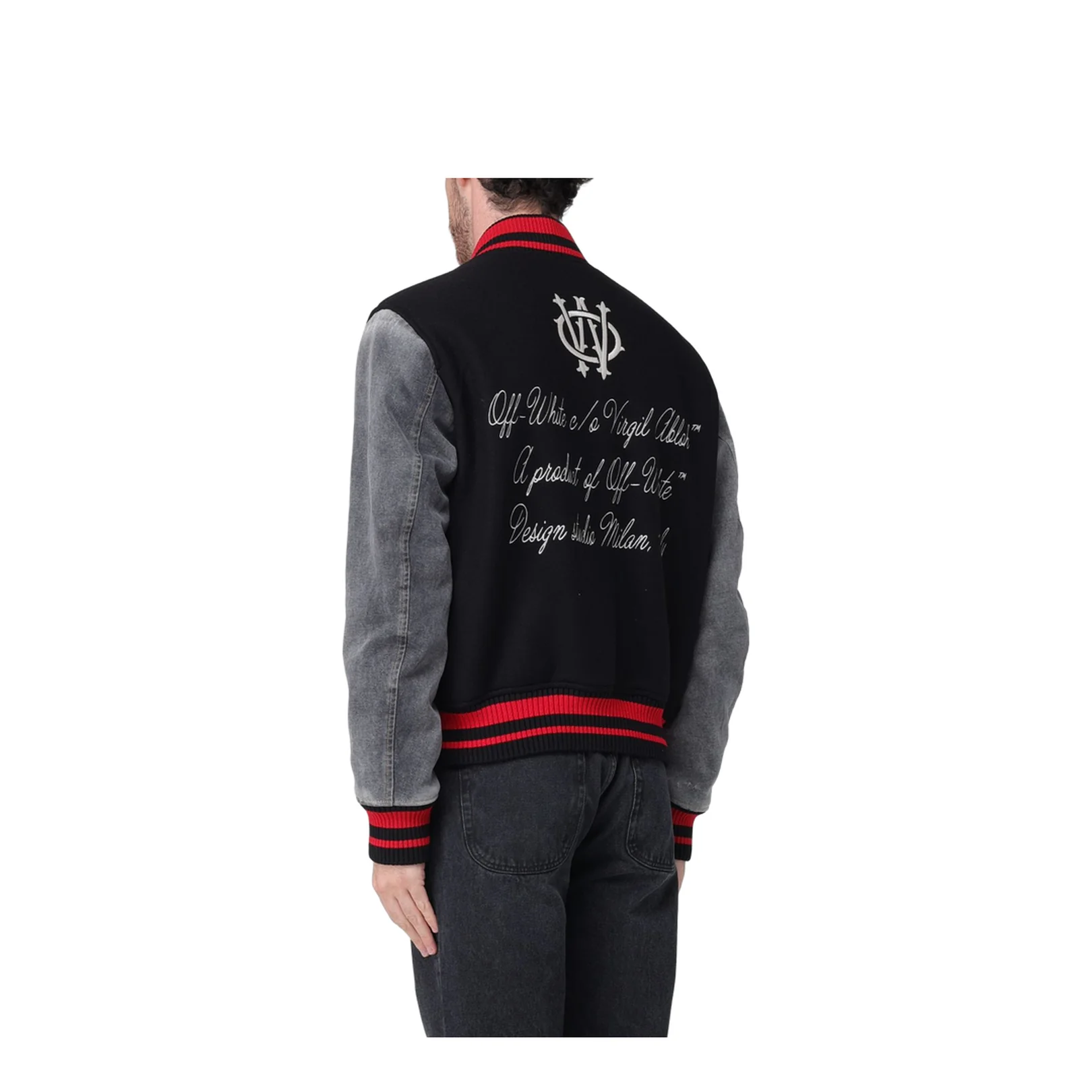 Gothic Ow Wool Varsity Jacket - Image 3