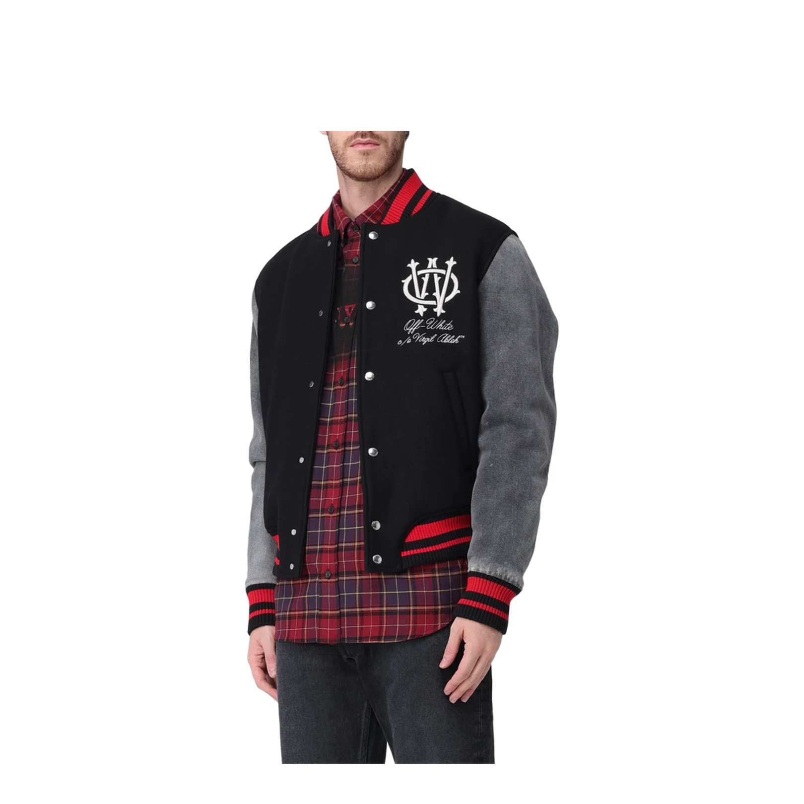Gothic Ow Wool Varsity Jacket - Image 4