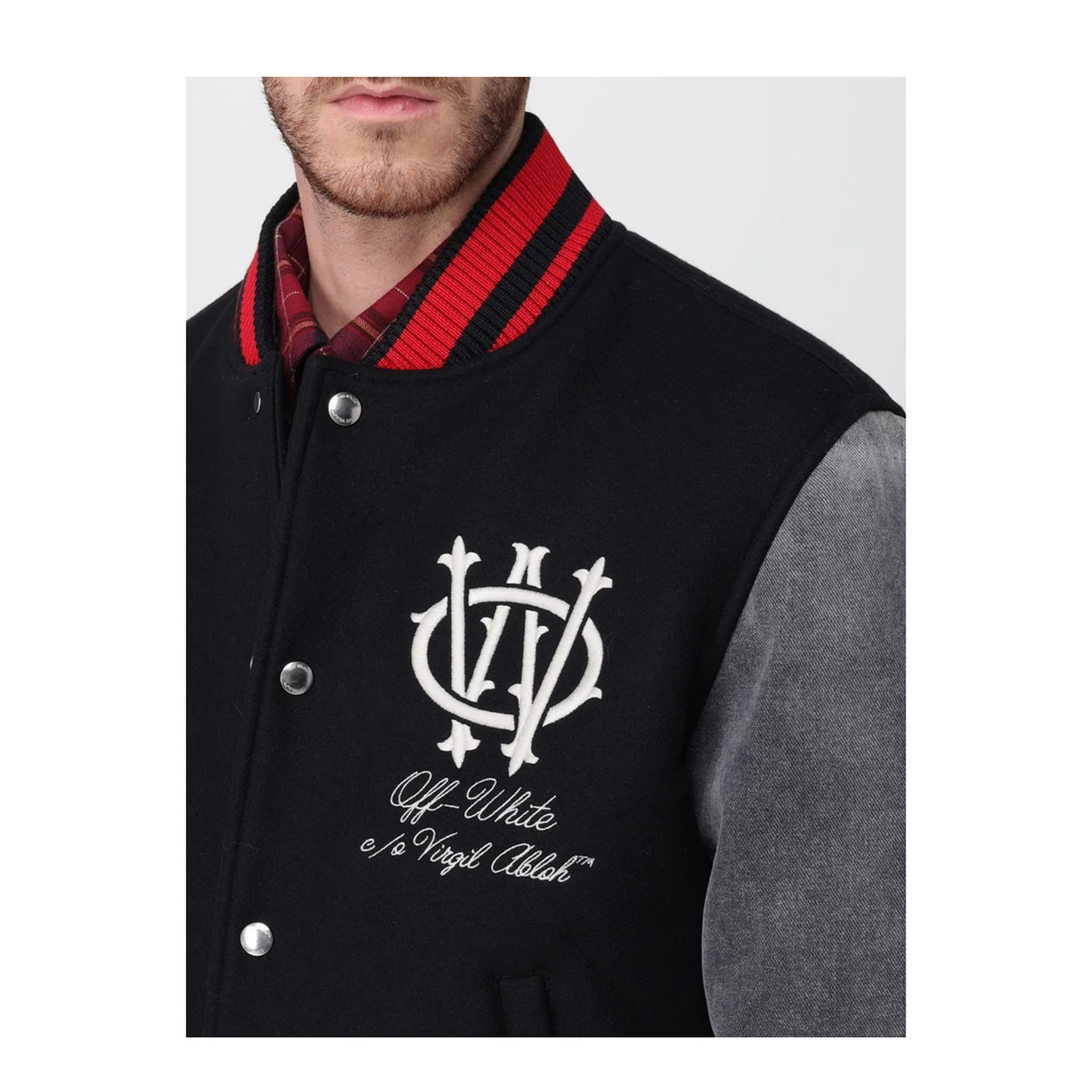 Gothic Ow Wool Varsity Jacket - Image 5