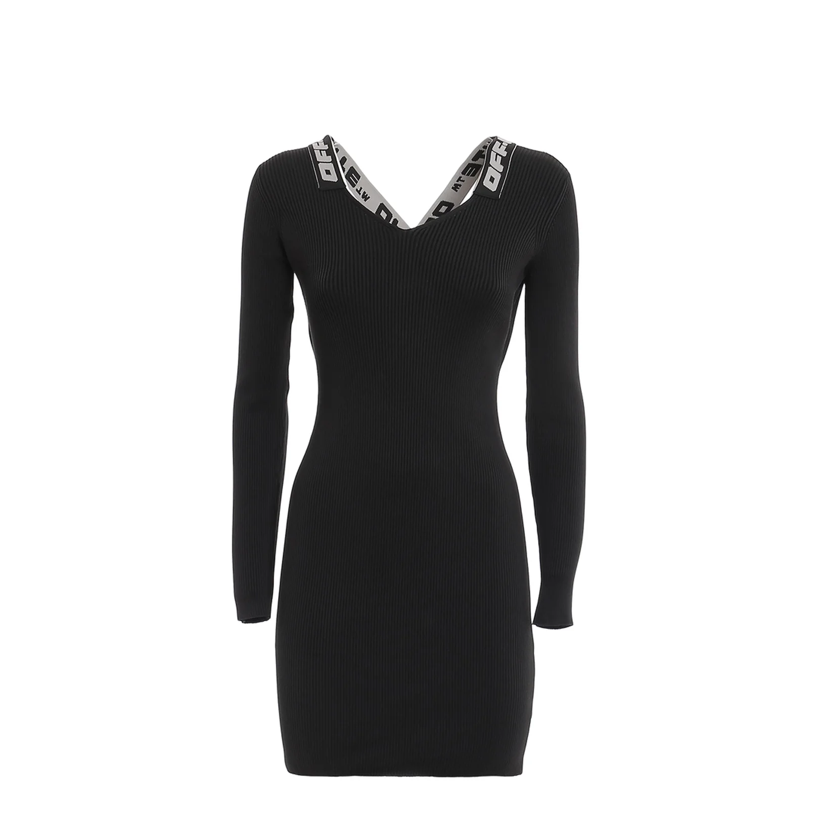 Logo Band Dress Black - Image 4