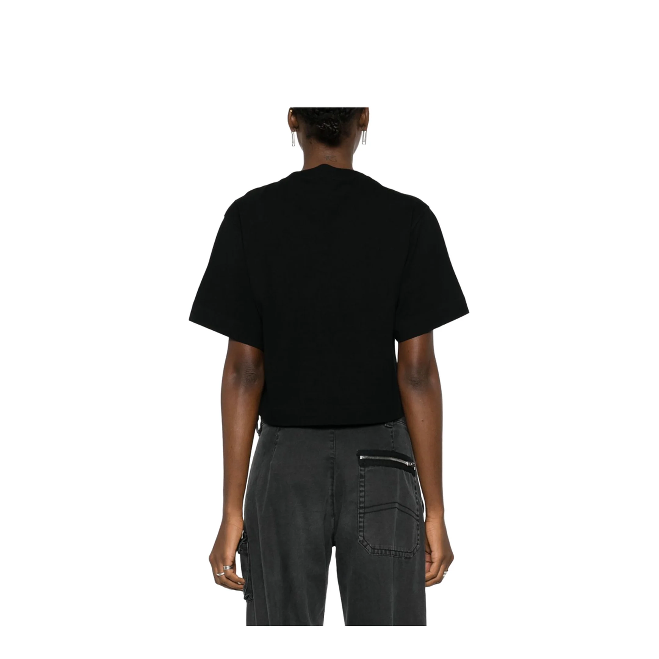 Women's Logo Cropped T-Shirt - Black - Image 2