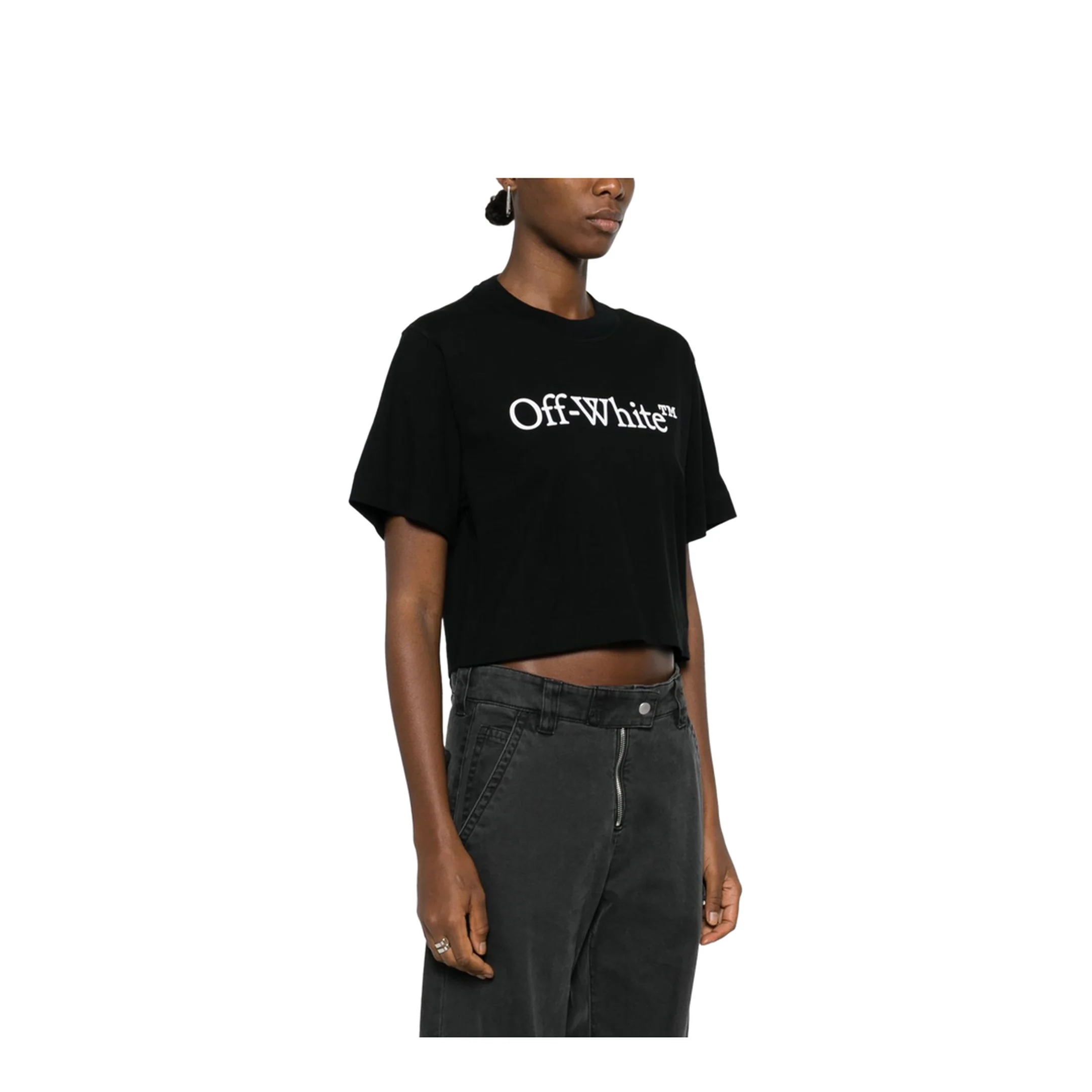 Women's Logo Cropped T-Shirt - Black - Image 4