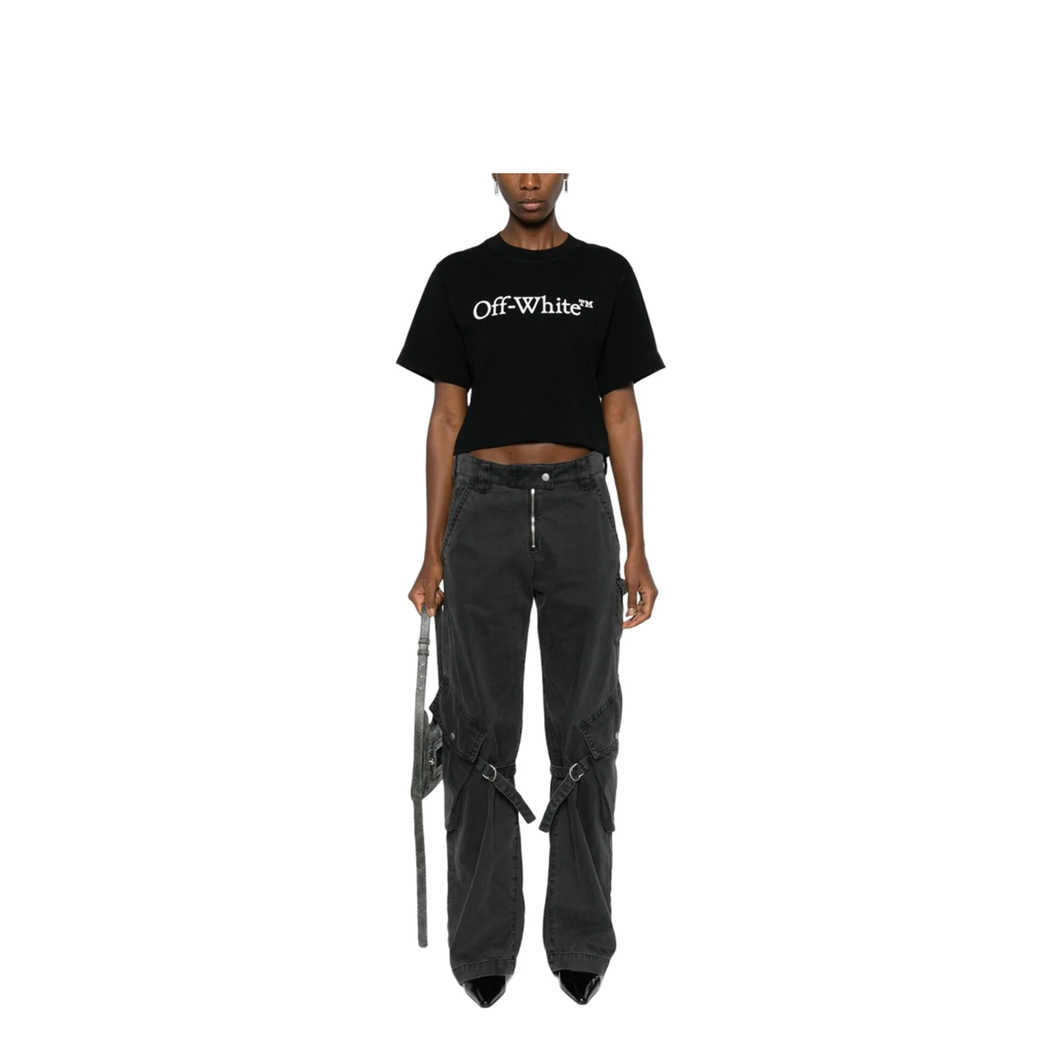 Women's Logo Cropped T-Shirt - Black - Image 5