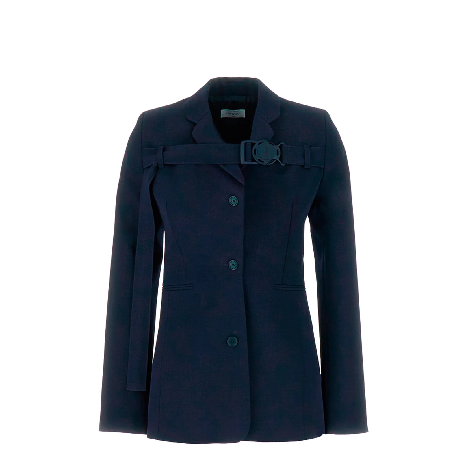 Navy Blue Wool Blazer