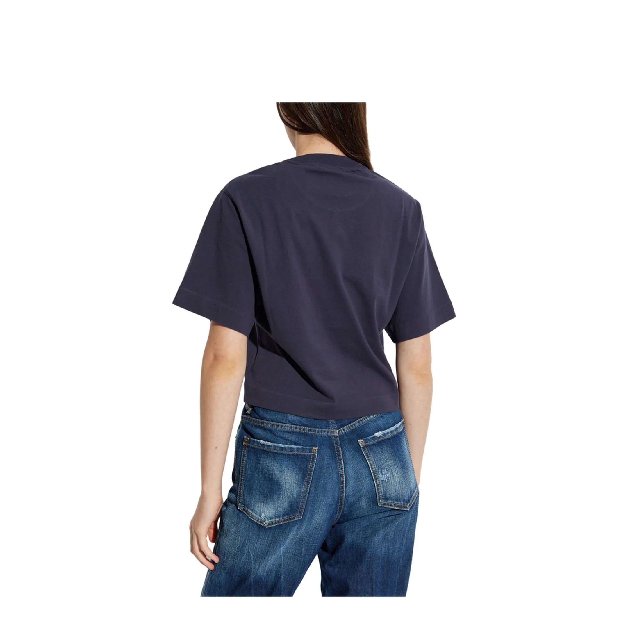 Logo Short T-Shirt Navy Blue - Image 5