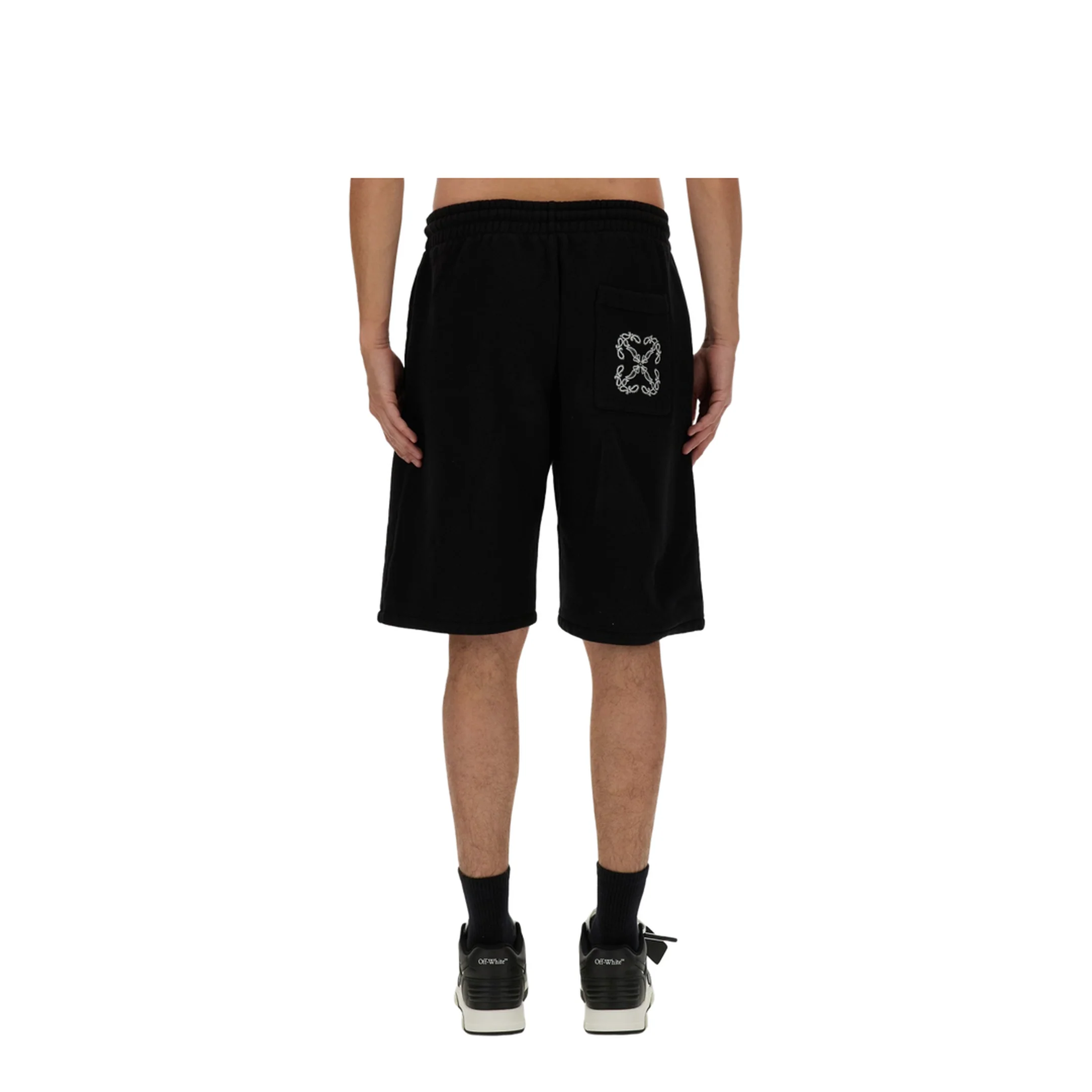 Sporty Bermuda Shorts with Embroidered Arrow - Image 3