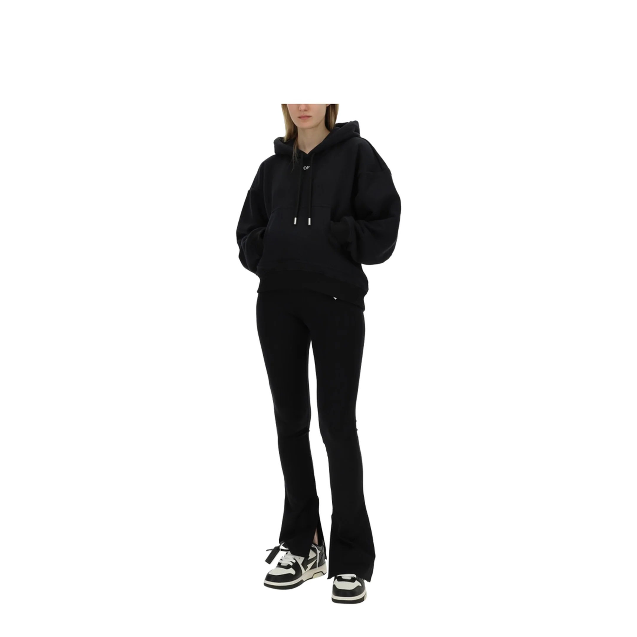 Stamp Round Over Hoodie Black - Image 2